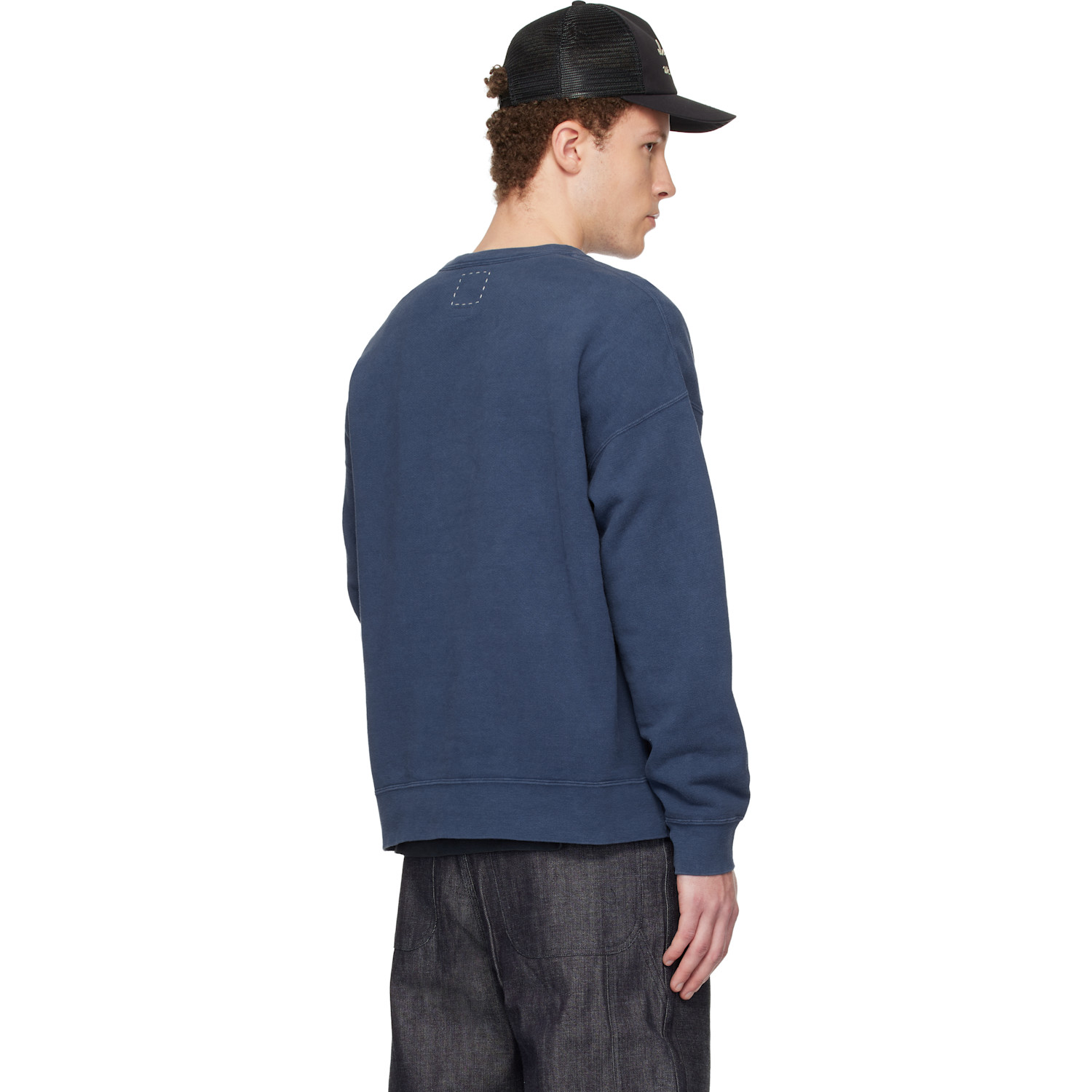  Visvim Blue Jumbo Sb L/s Dmgd Sweatshirt 