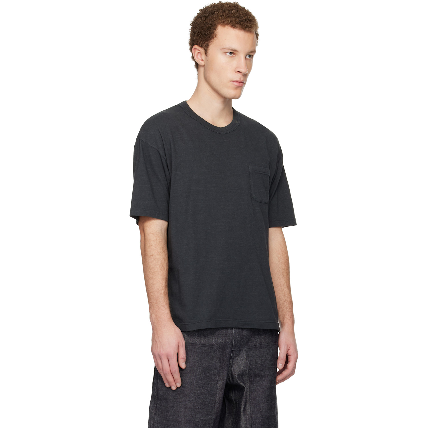  Visvim Black Jumbo S/s Dmgd T-shirt 