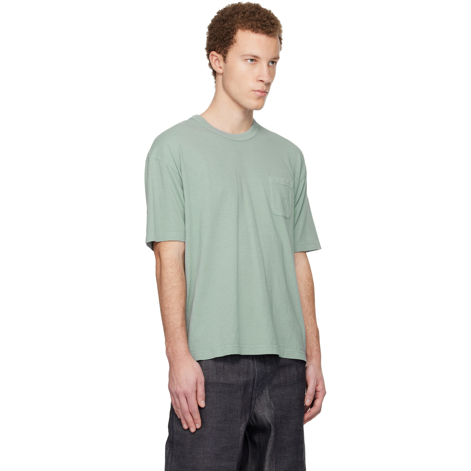  Visvim Green Jumbo S/s Dmgd T-shirt 