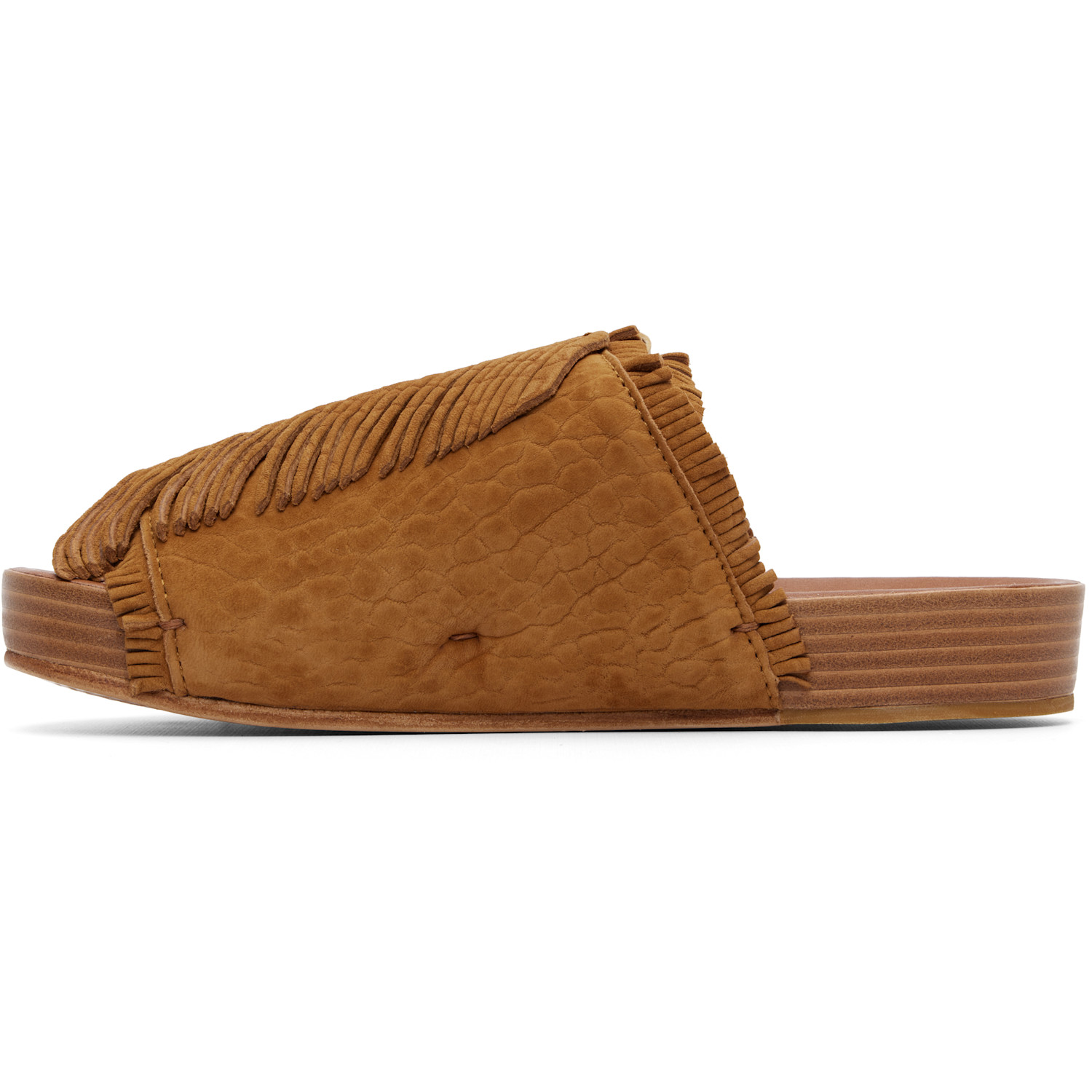  Visvim Tan Christo Shaman-folk Sandals 