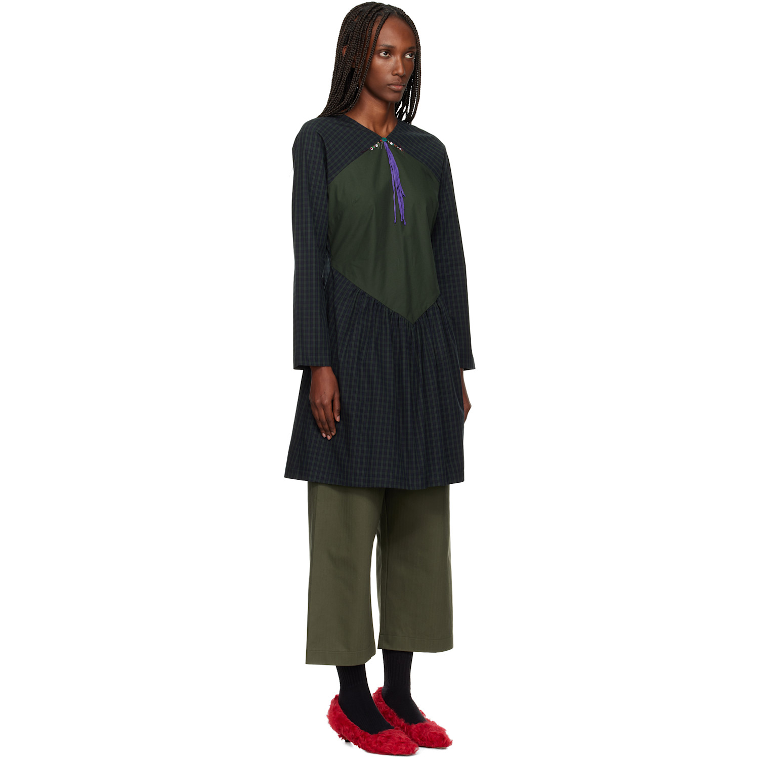  Sc103 Green Scene Minidress 