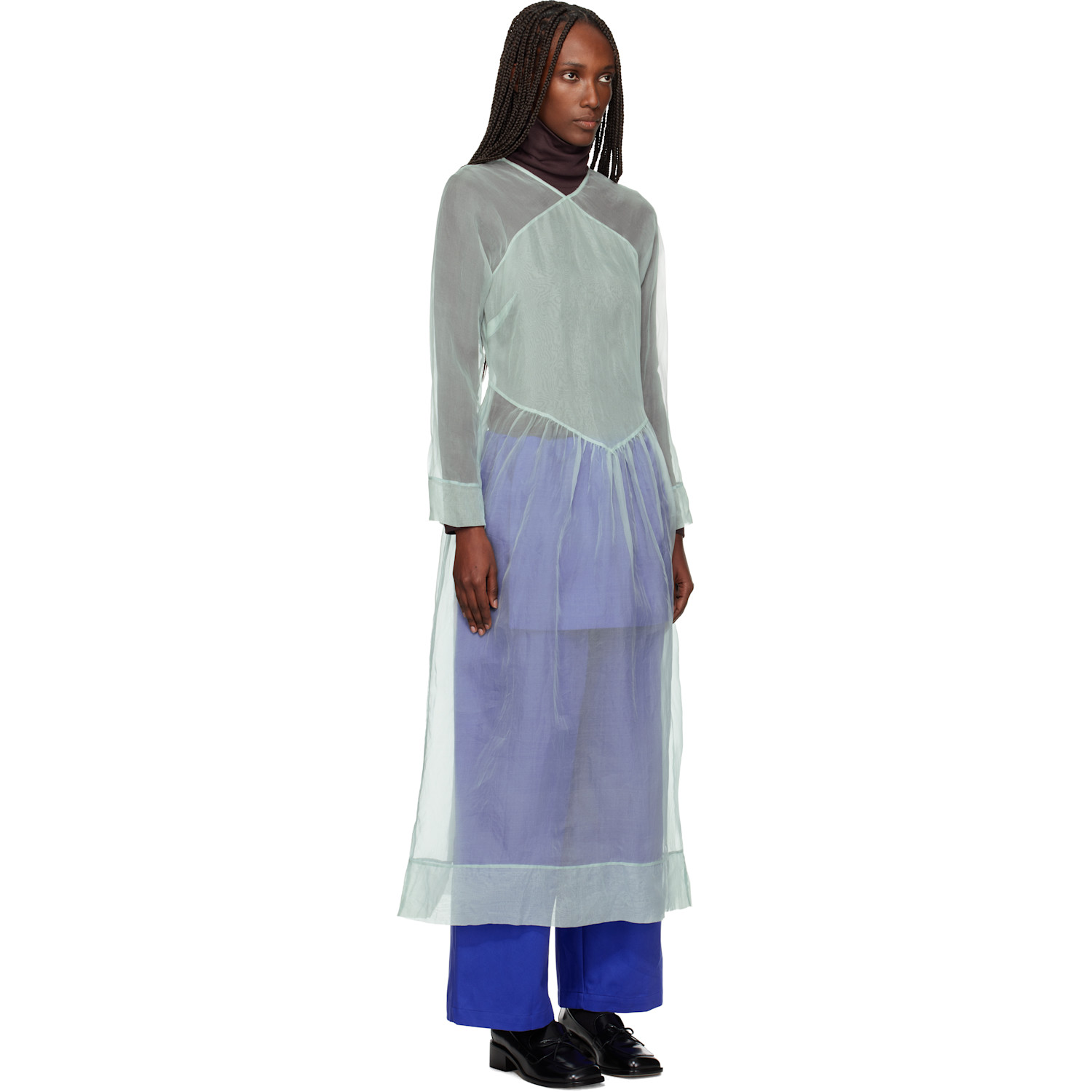  Sc103 Blue Scenic Midi Dress 