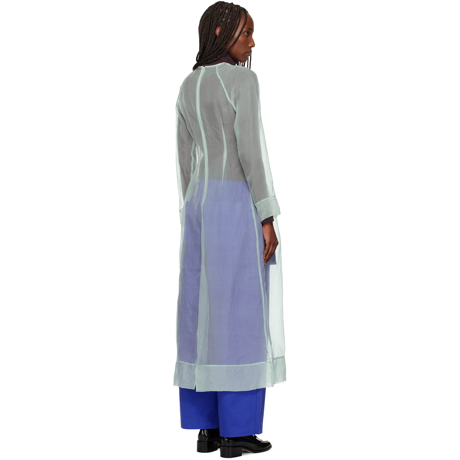  Sc103 Blue Scenic Midi Dress 