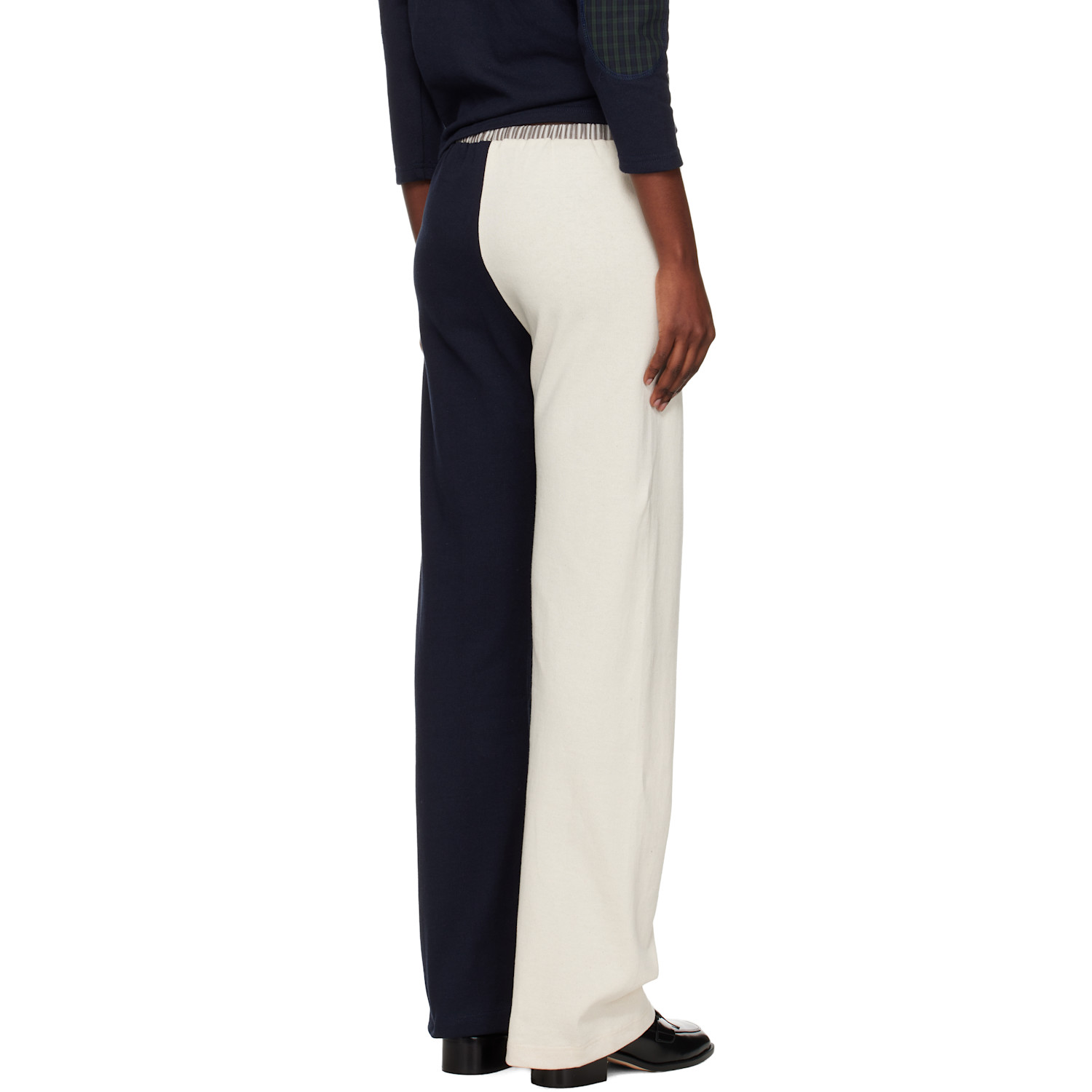  Sc103 Navy & White Viola Lounge Pants 