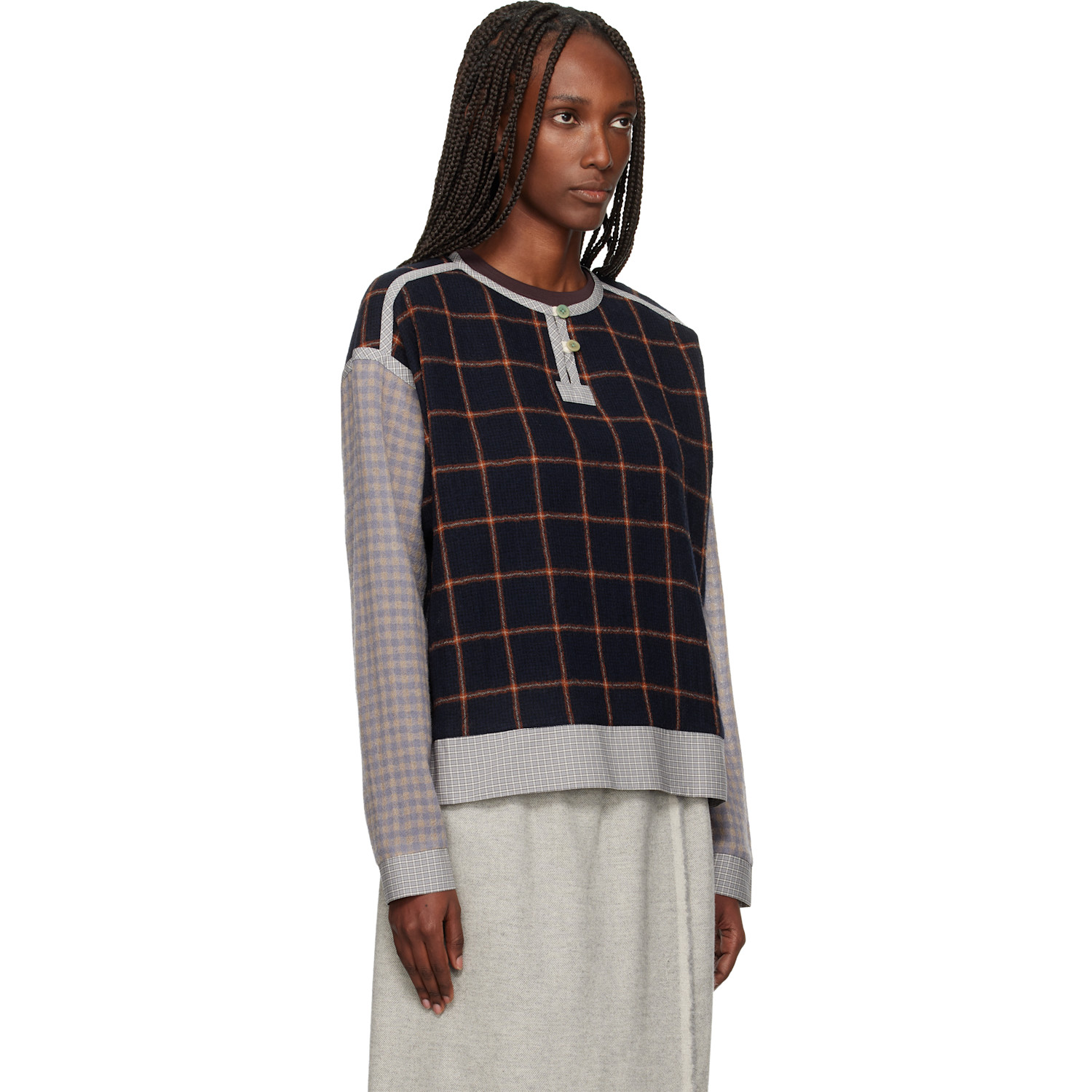  Sc103 Navy Pitch Sweater 