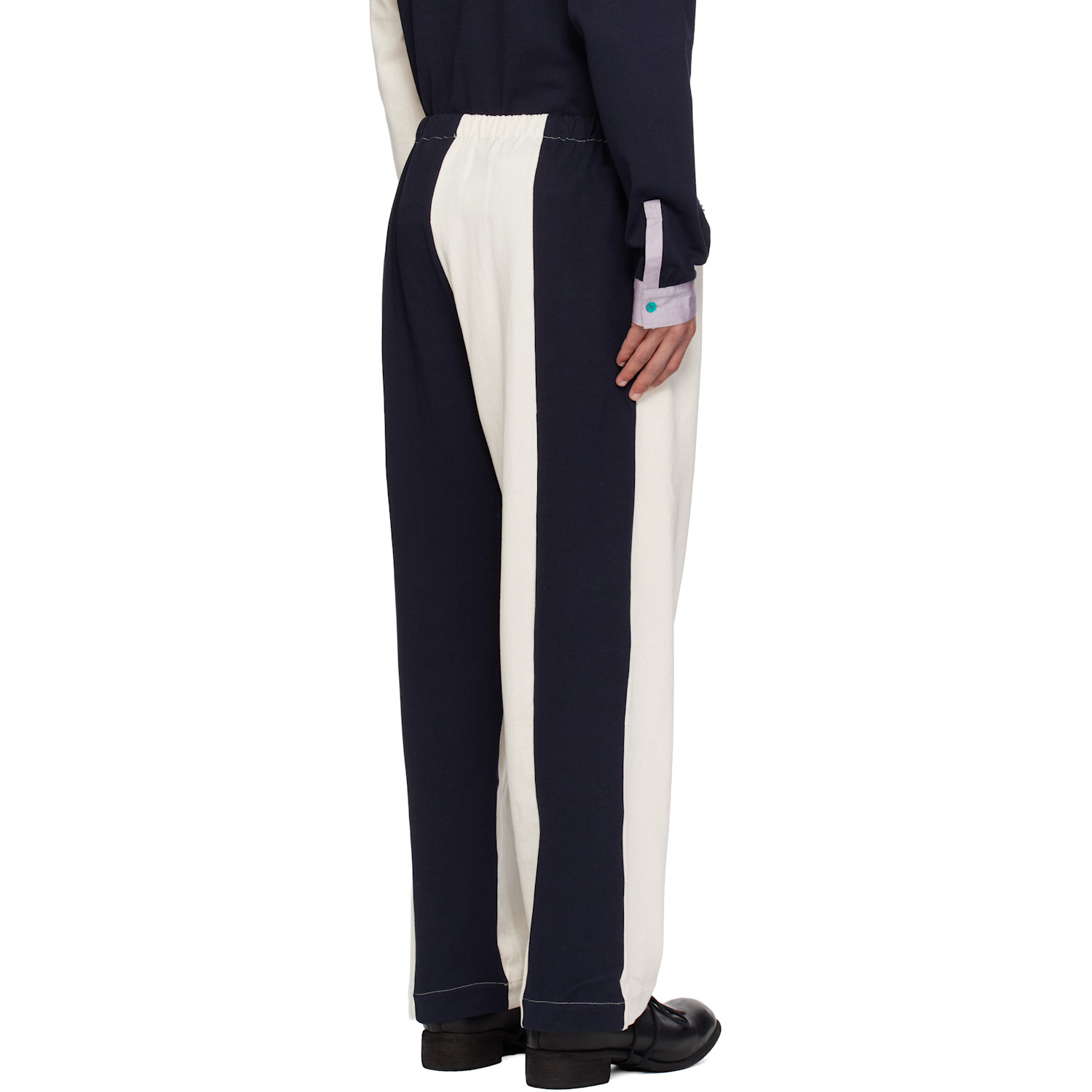  Sc103 Off-white & Navy Leap Sweatpants 