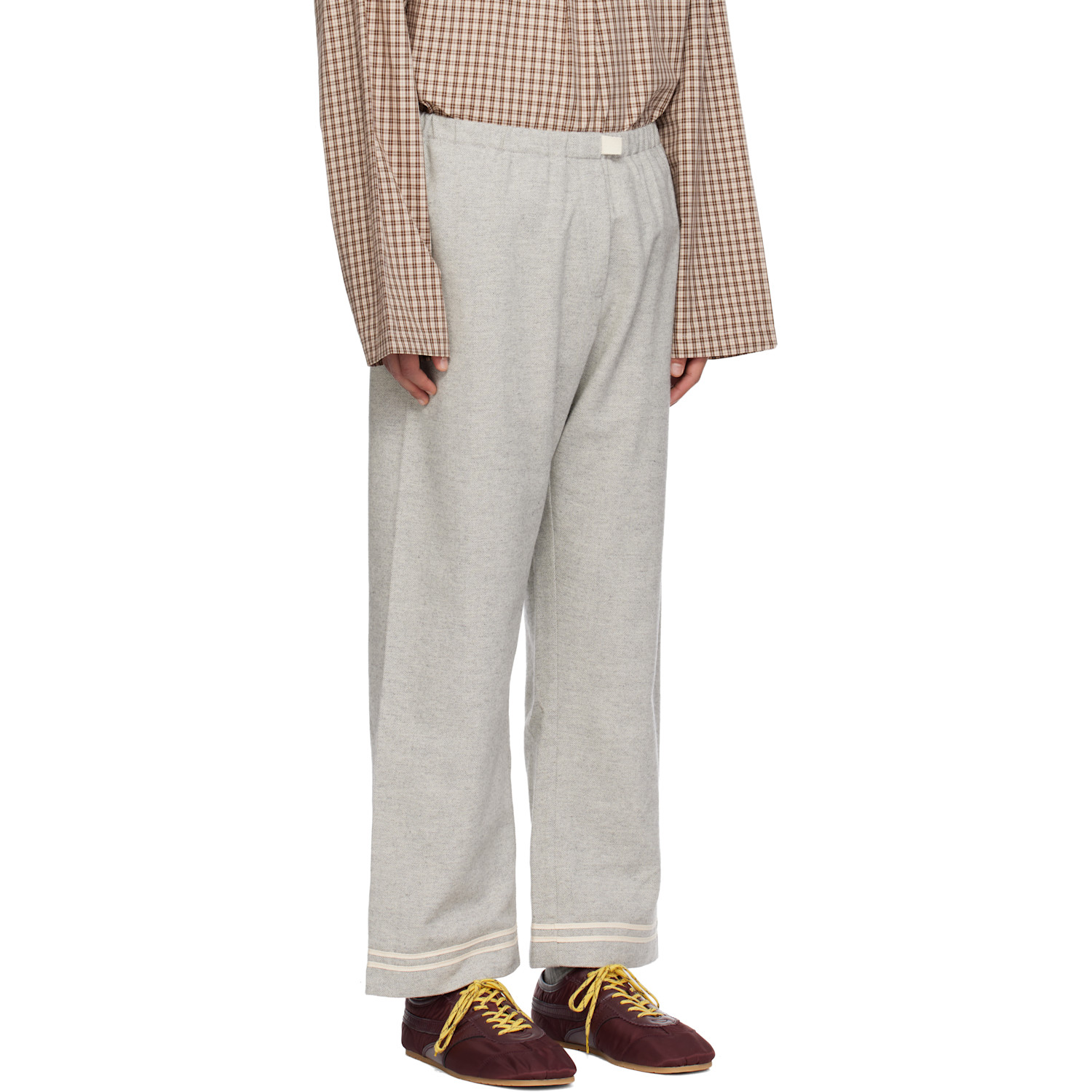  Sc103 Gray Banner Trousers 