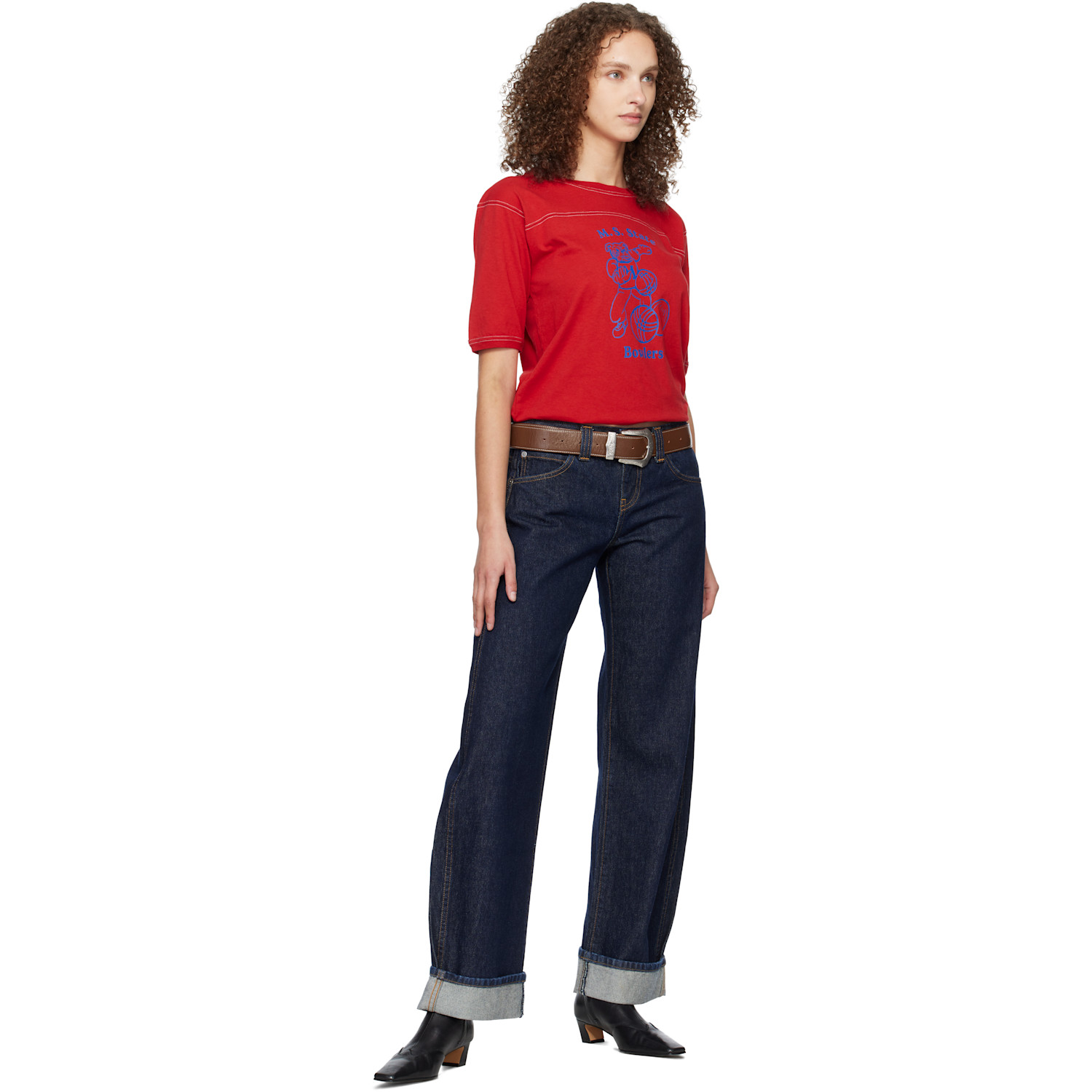  Toga Pulla Brown Buckle Wide Belt 