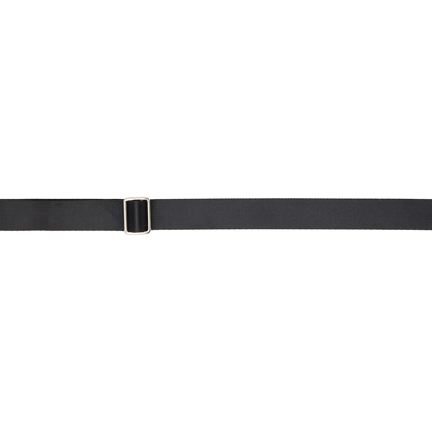  Toga Pulla Black Leather Nylon Chain Belt 