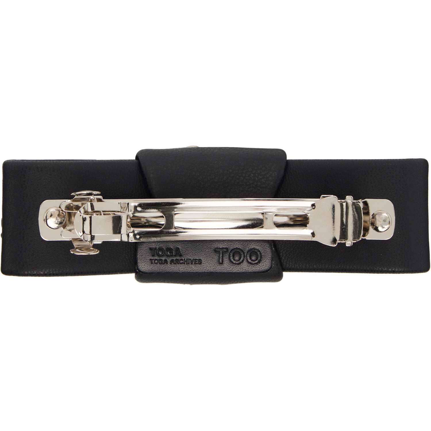 Toga Pulla Black Leather Hair Clip 