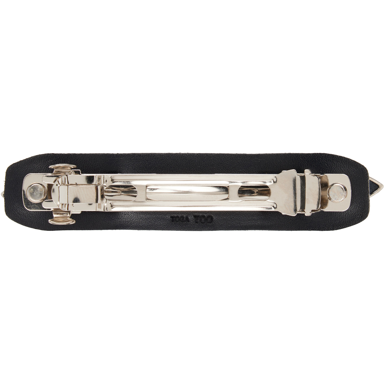  Toga Pulla Black Small Metal Leather Hair Clip 