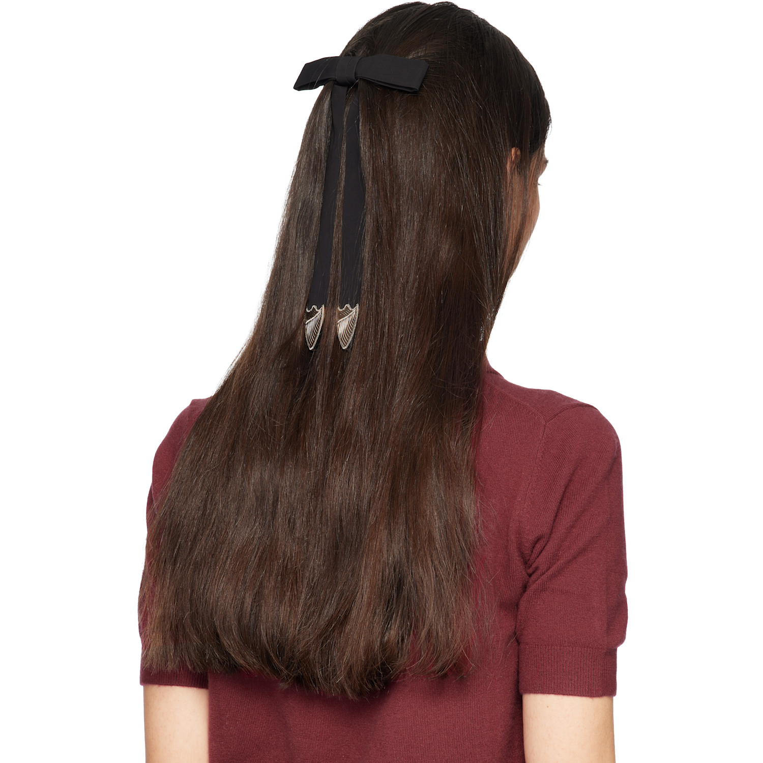  Toga Pulla Black Ribbon Metal Tie 