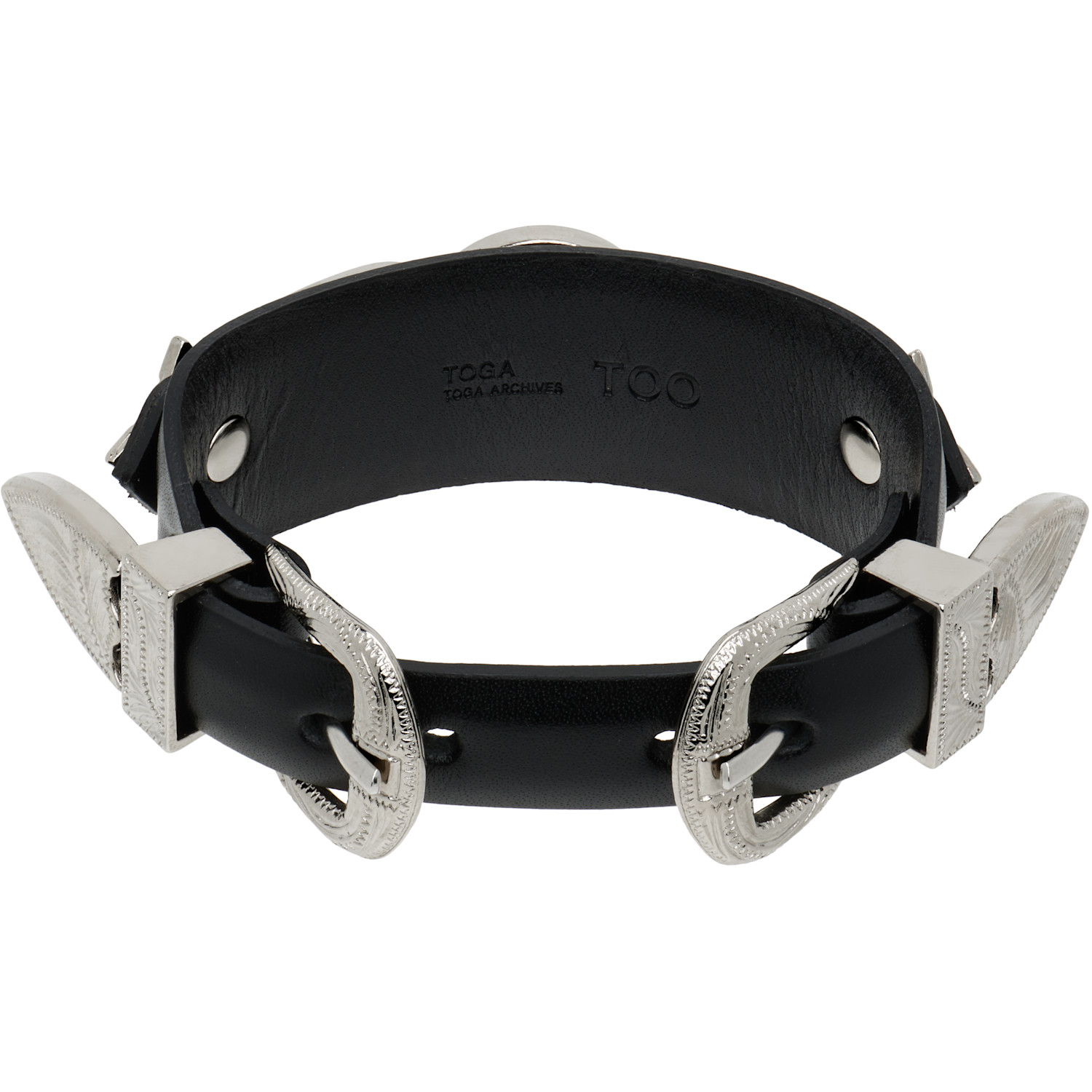  Toga Pulla Double Buckle Bangle Bracelet 