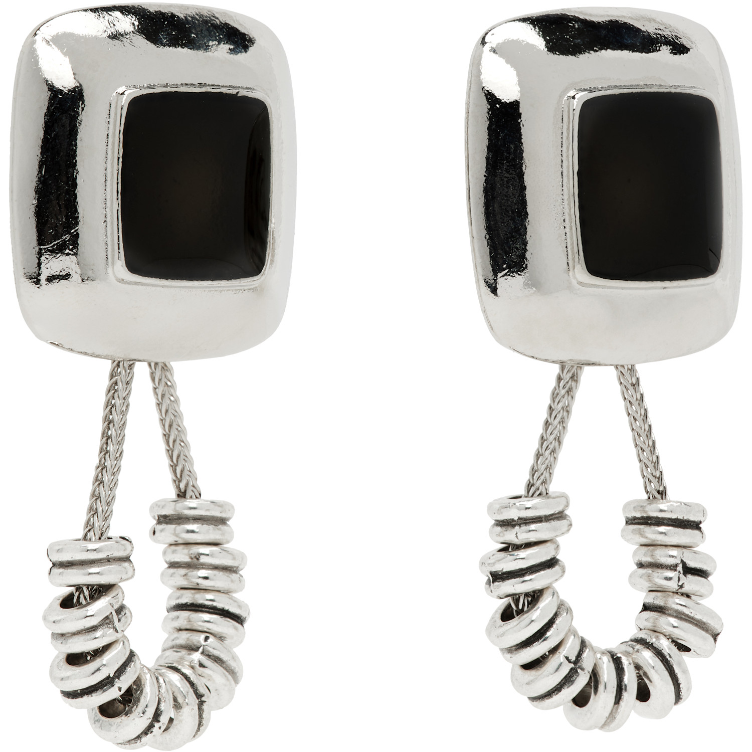  Toga Pulla Stone Beads Pierced Earrings 