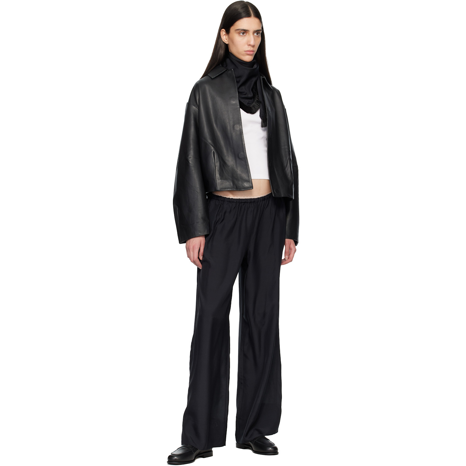  Toga Pulla Black Fringe Scarf 