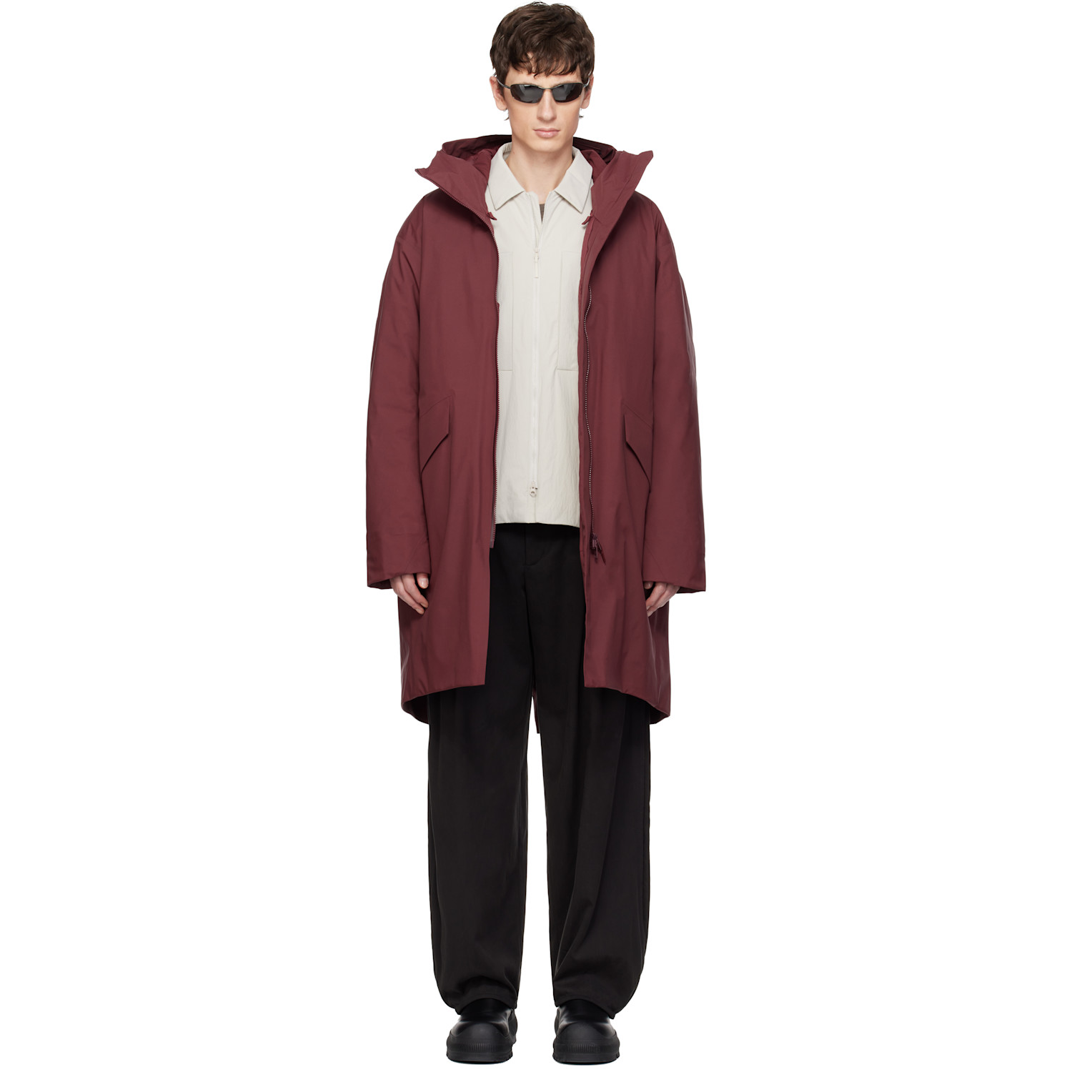 Veilance Burgundy Monitor Down Coat