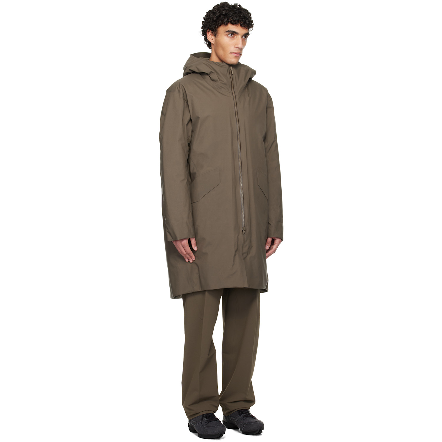  Veilance Taupe Monitor Down Coat 