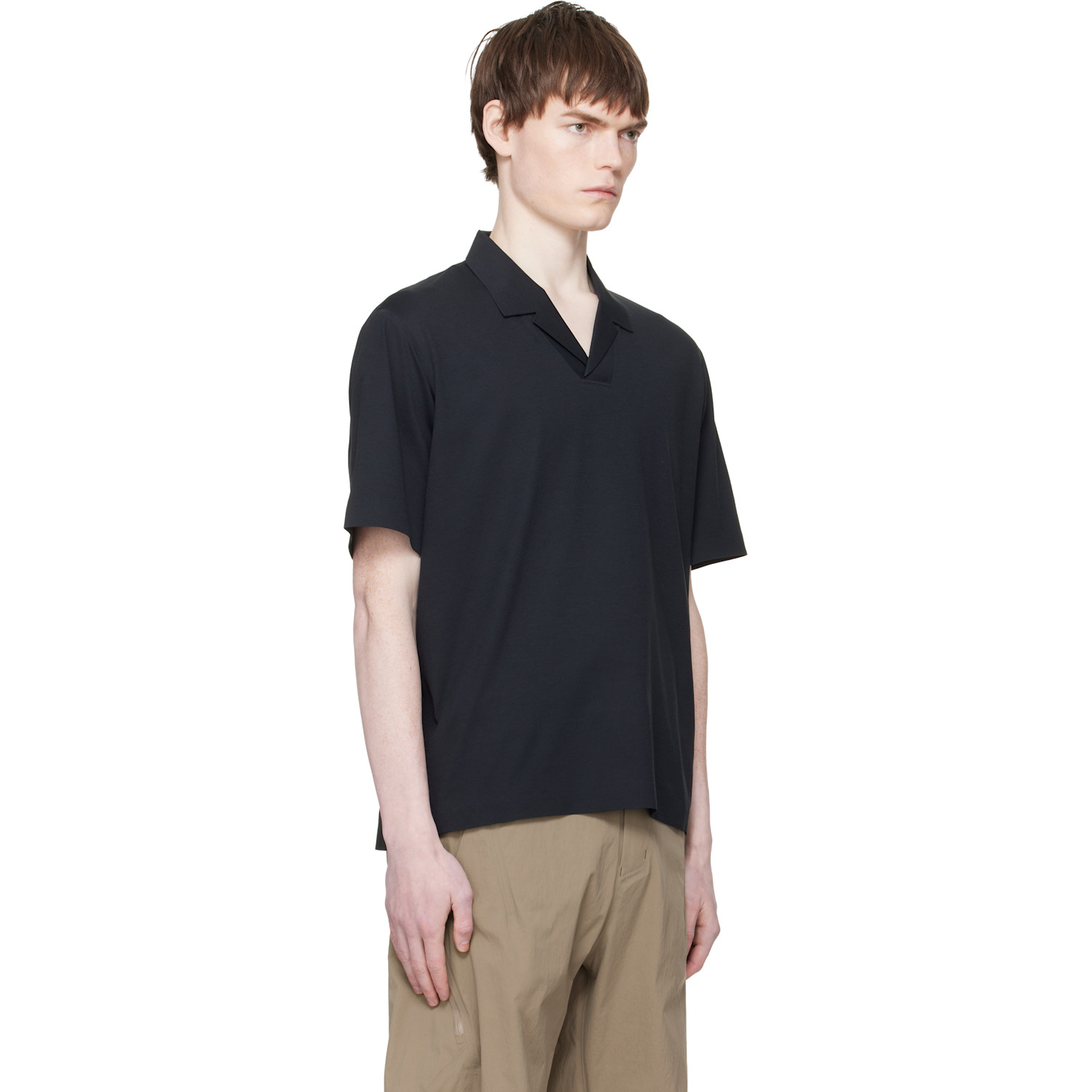  Veilance Black Metron S/s Polo 