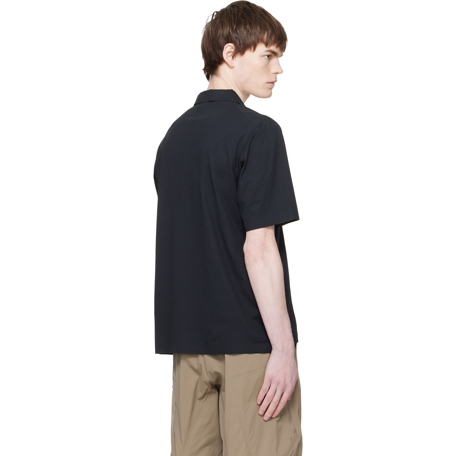  Veilance Black Metron S/s Polo 