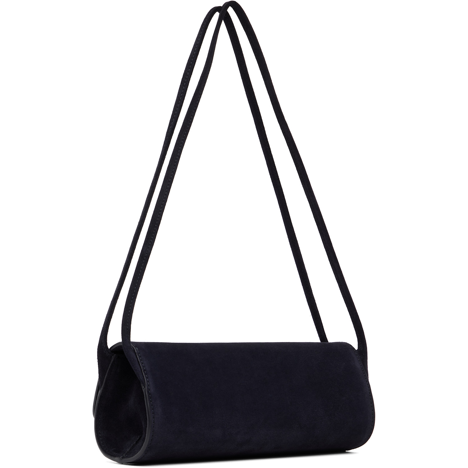  Le17septembre Navy Suede Cylinder Bag 