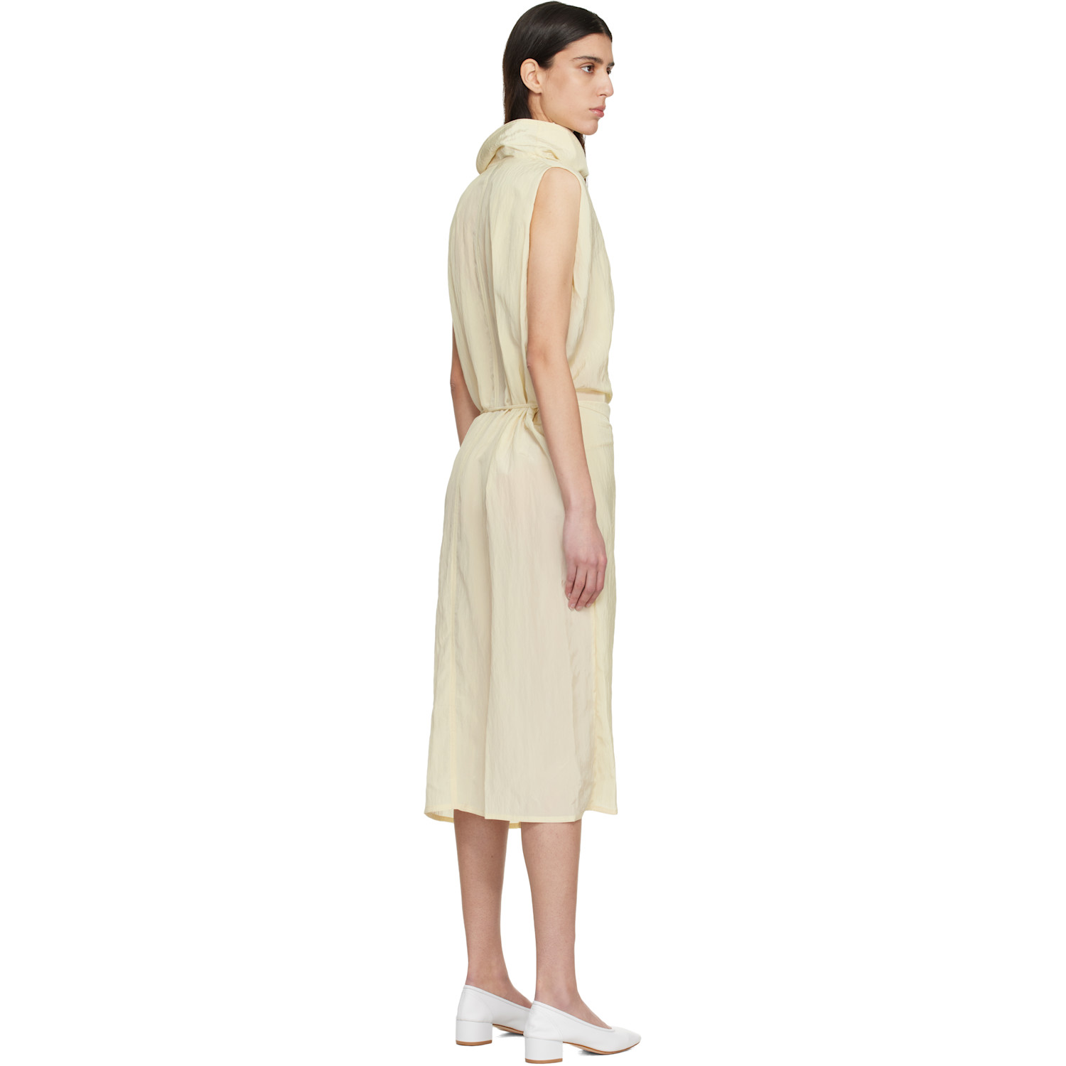  Le17septembre Off-white Celia Wrap Midi Dress 