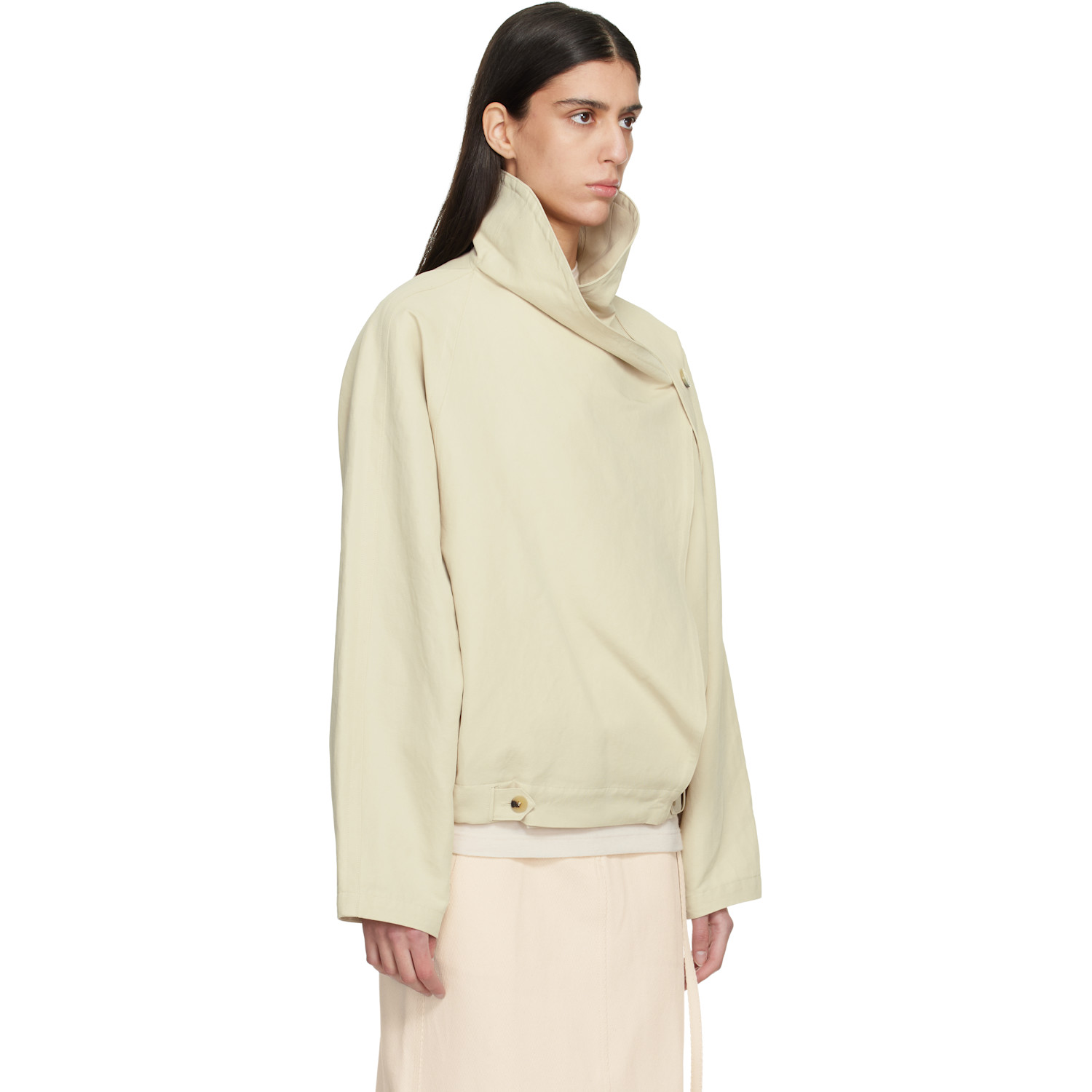  Le17septembre Off-white Sculptured Jacket 