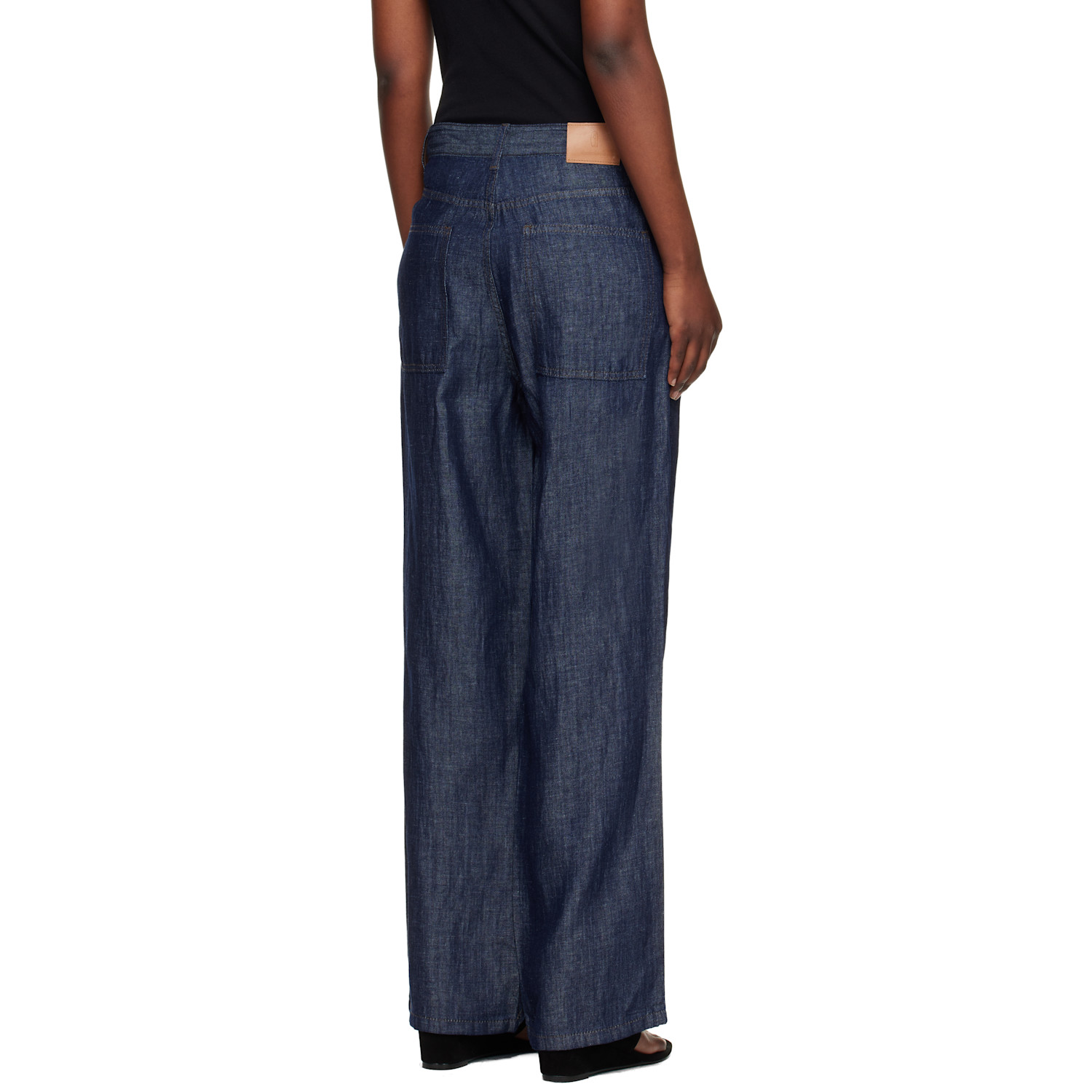  Le17septembre Navy Straight Denim Jeans 