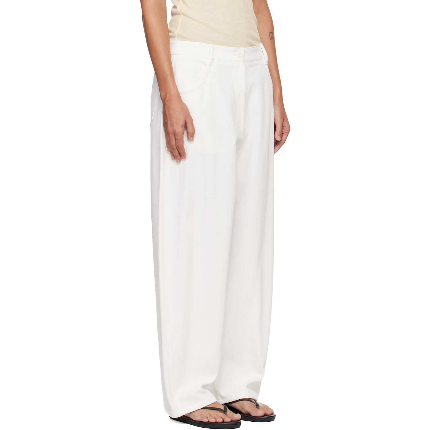  Le17septembre White Oblong Trousers 