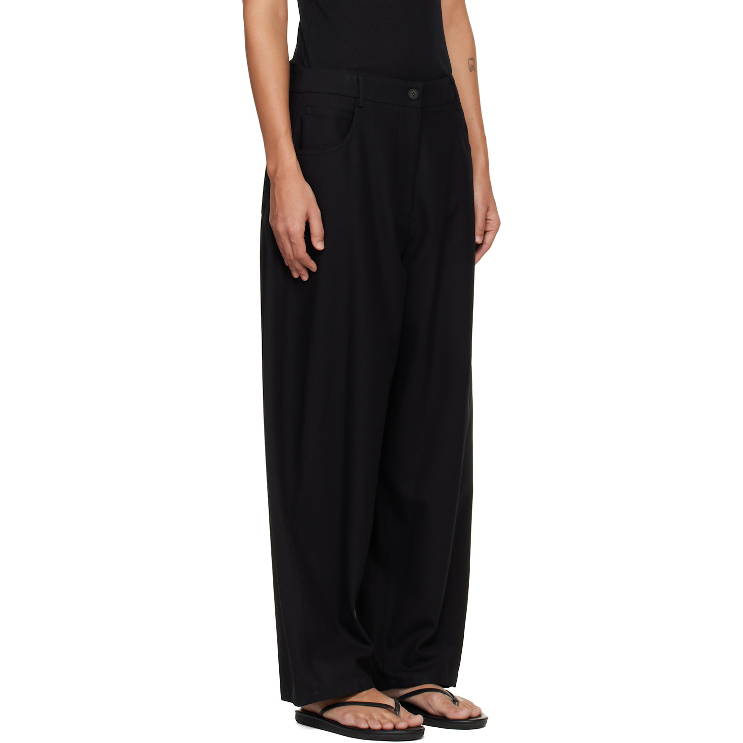  Le17septembre Black Oblong Trousers 