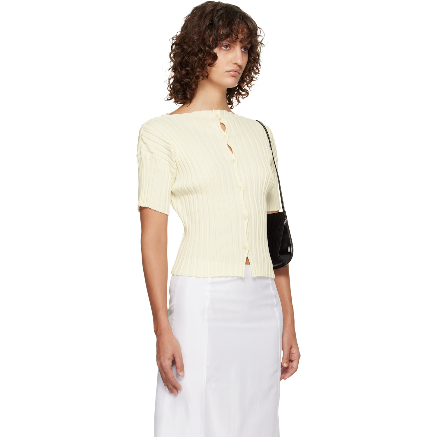  Le17septembre Off-white Millie Knit Short Cardigan 