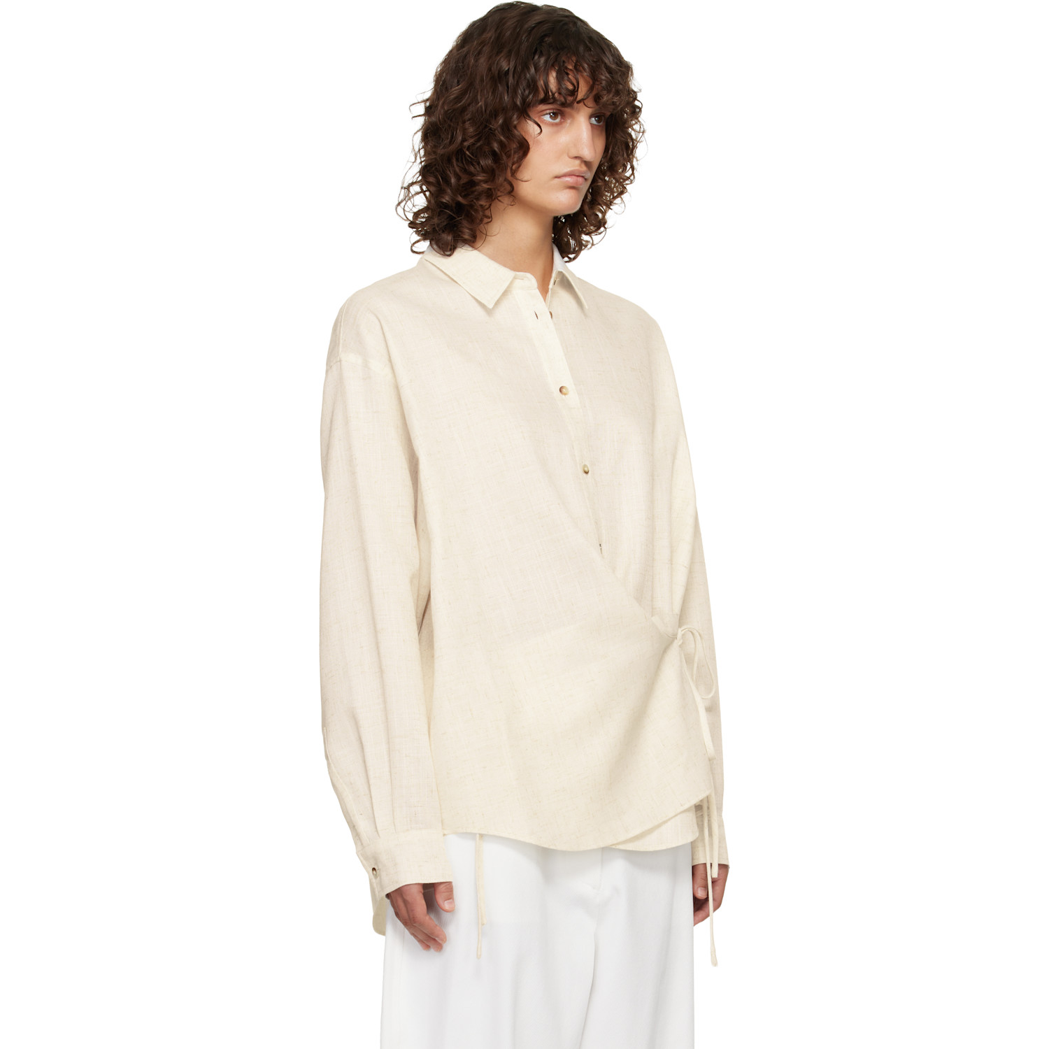  Le17septembre Off-white Side Twisted Shirt 