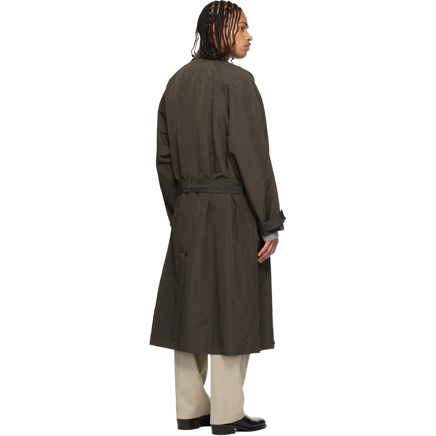  Le17septembre Brown Crisp Raglan Trench Coat 