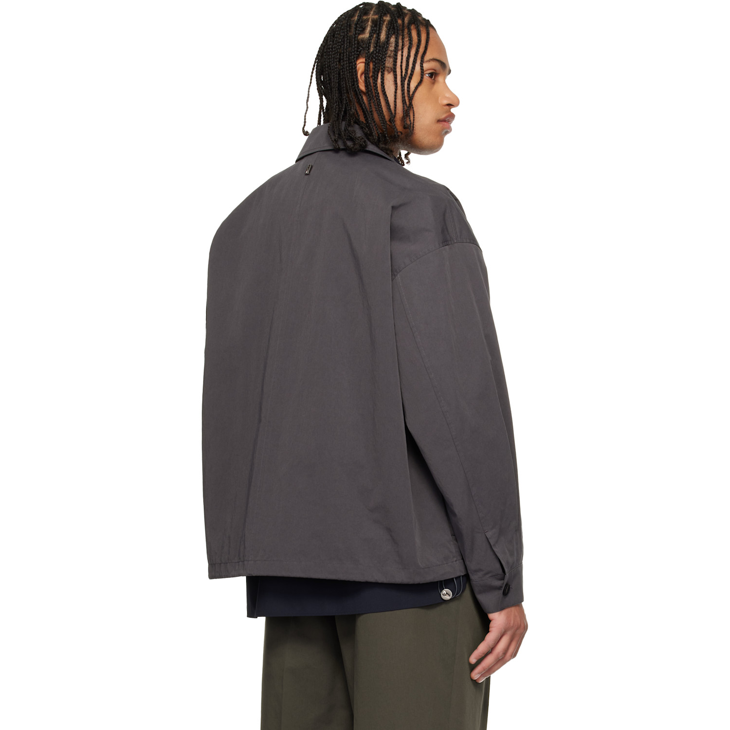  Le17septembre Gray Cargo Pocket Jacket 