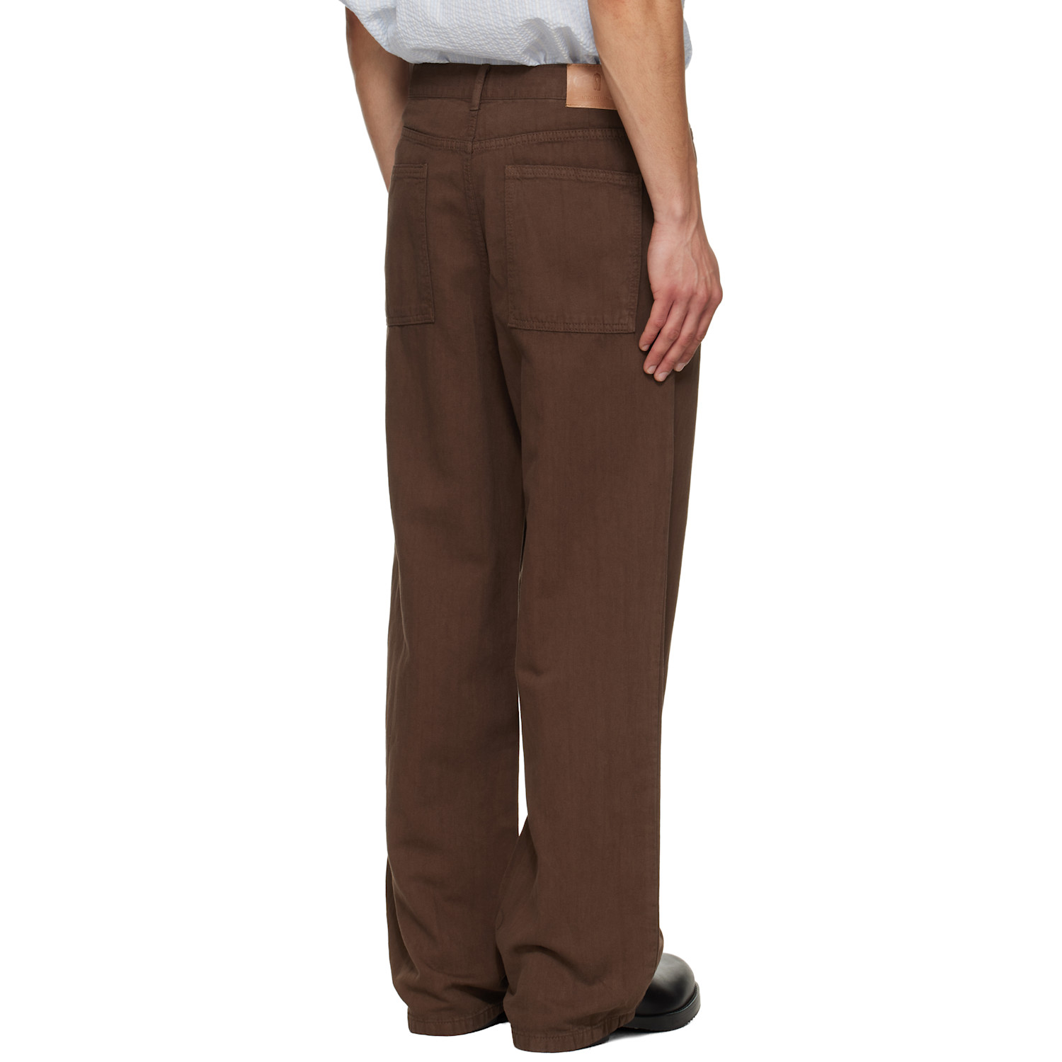  Le17septembre Brown Straight Jeans 