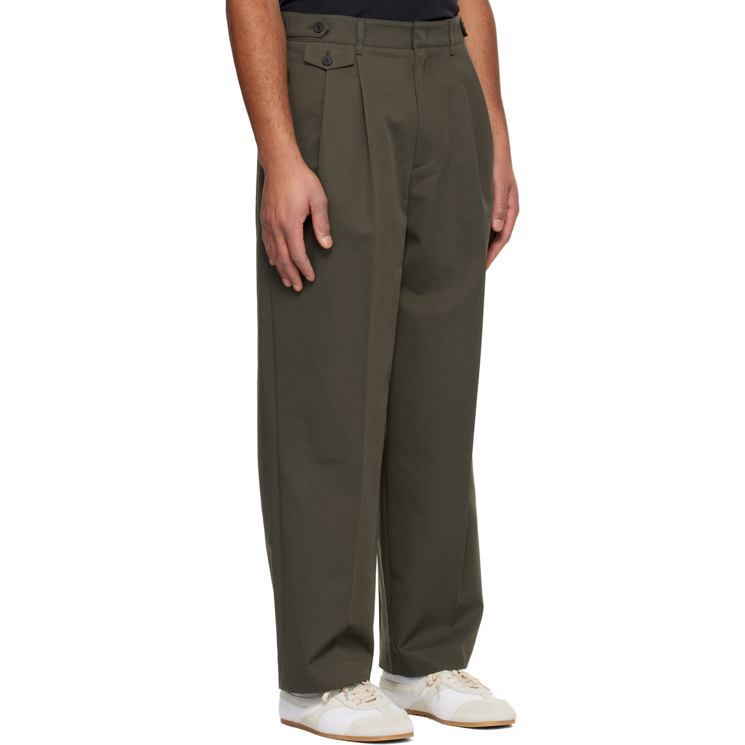  Le17septembre Brown Two Tuck Trousers 