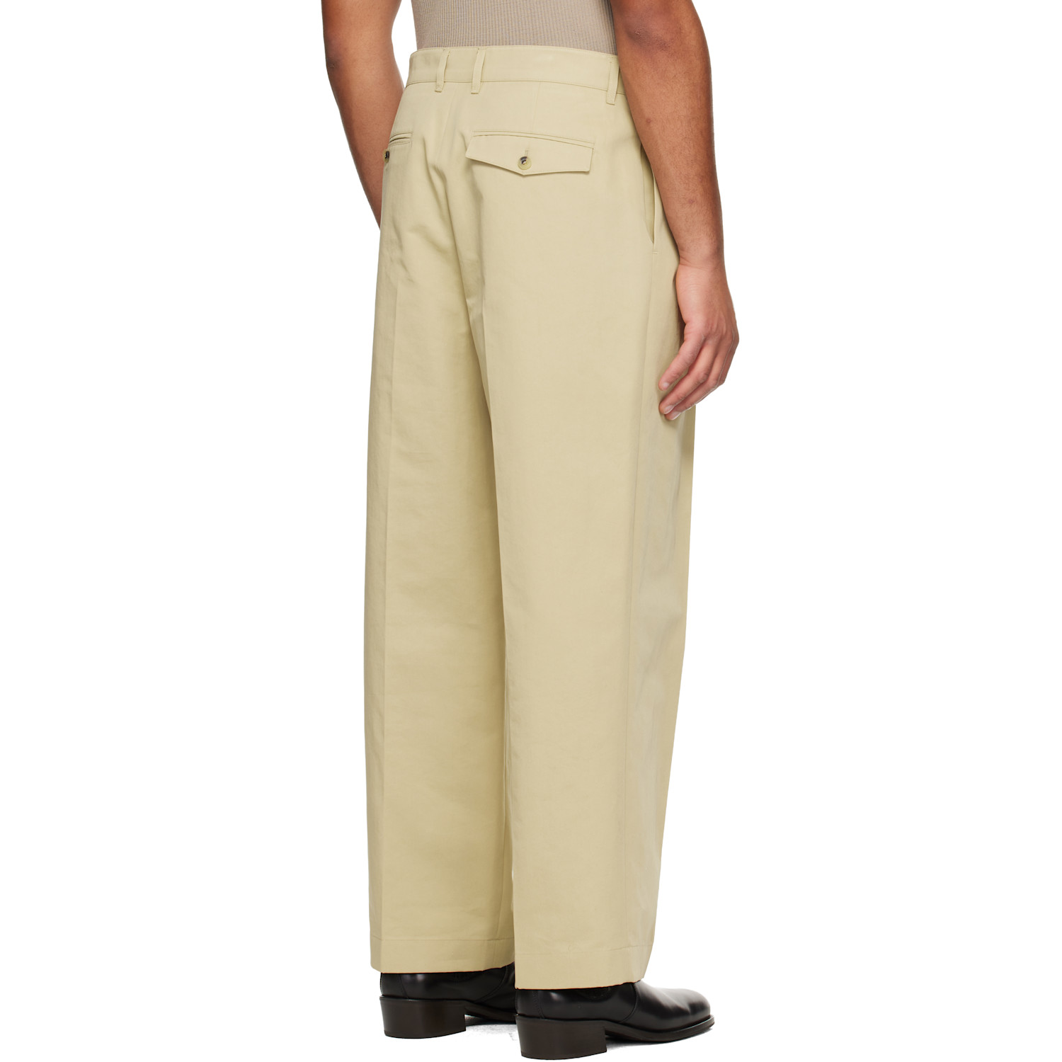  Le17septembre Beige Two Tuck Trousers 