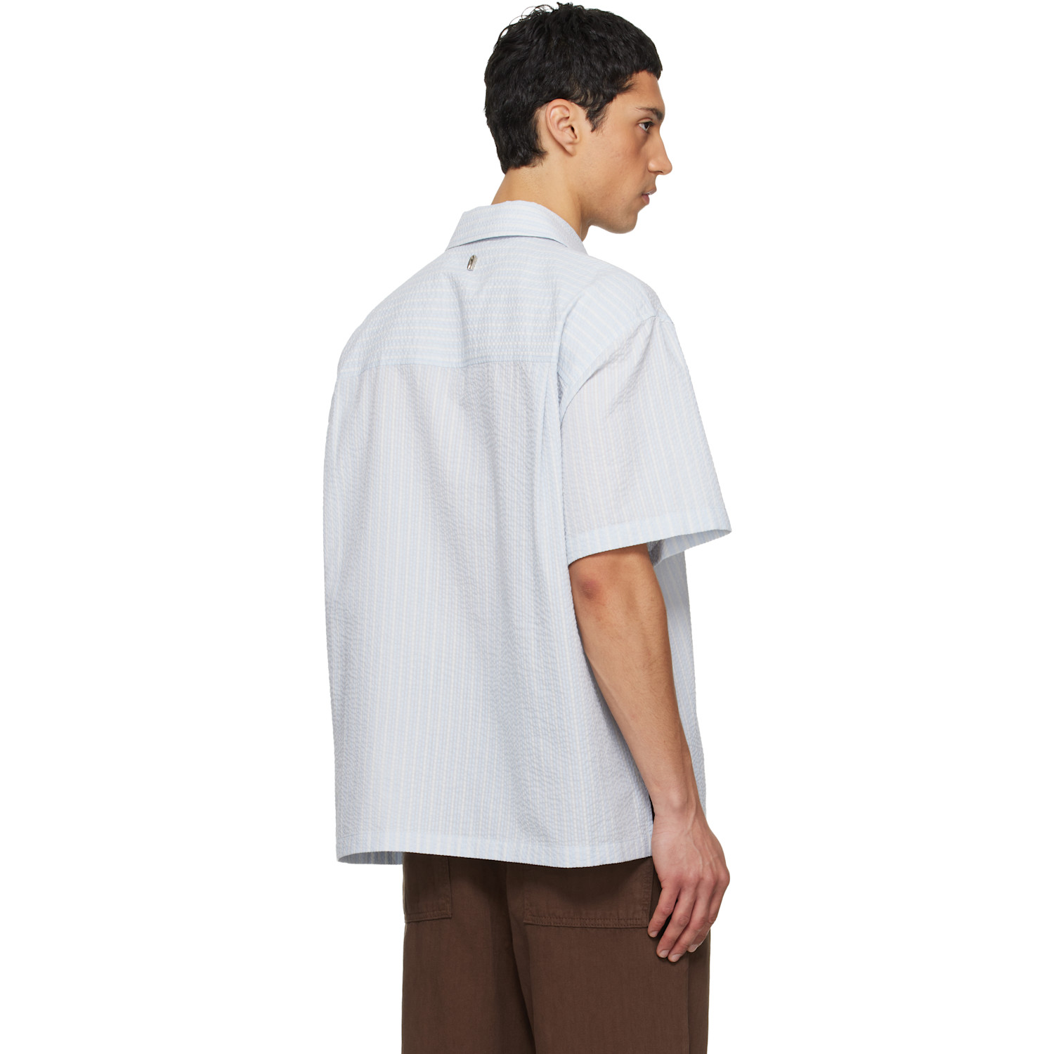  Le17septembre Blue Pullover Seersucker Shirt 