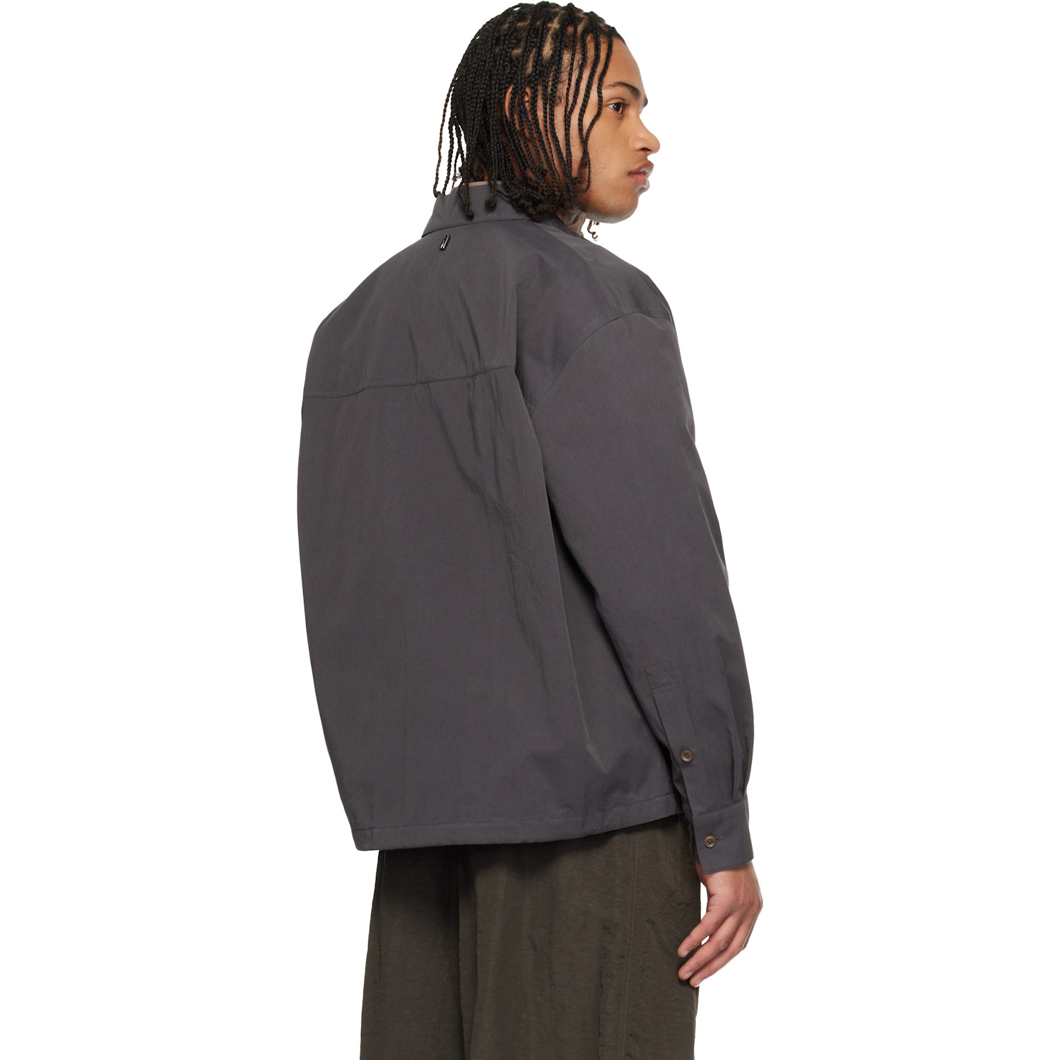  Le17septembre Gray Zip Shirt 