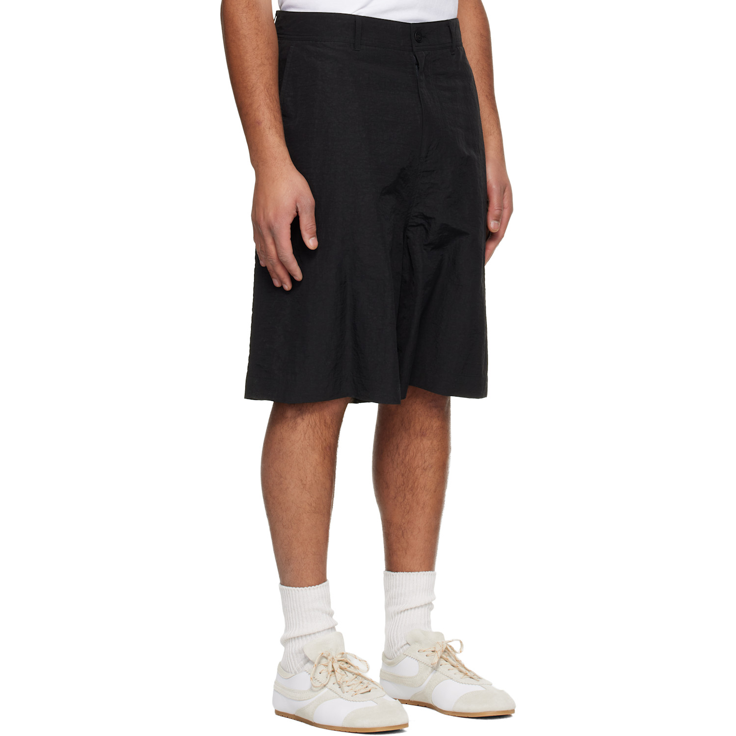  Le17septembre Black Adjustable Bermuda Shorts 