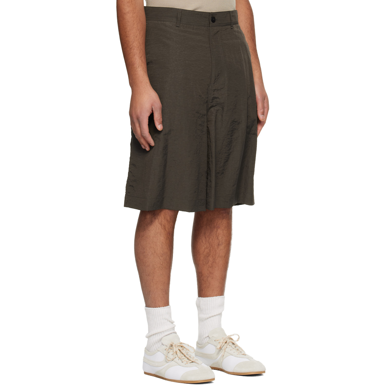  Le17septembre Brown Adjustable Bermuda Shorts 