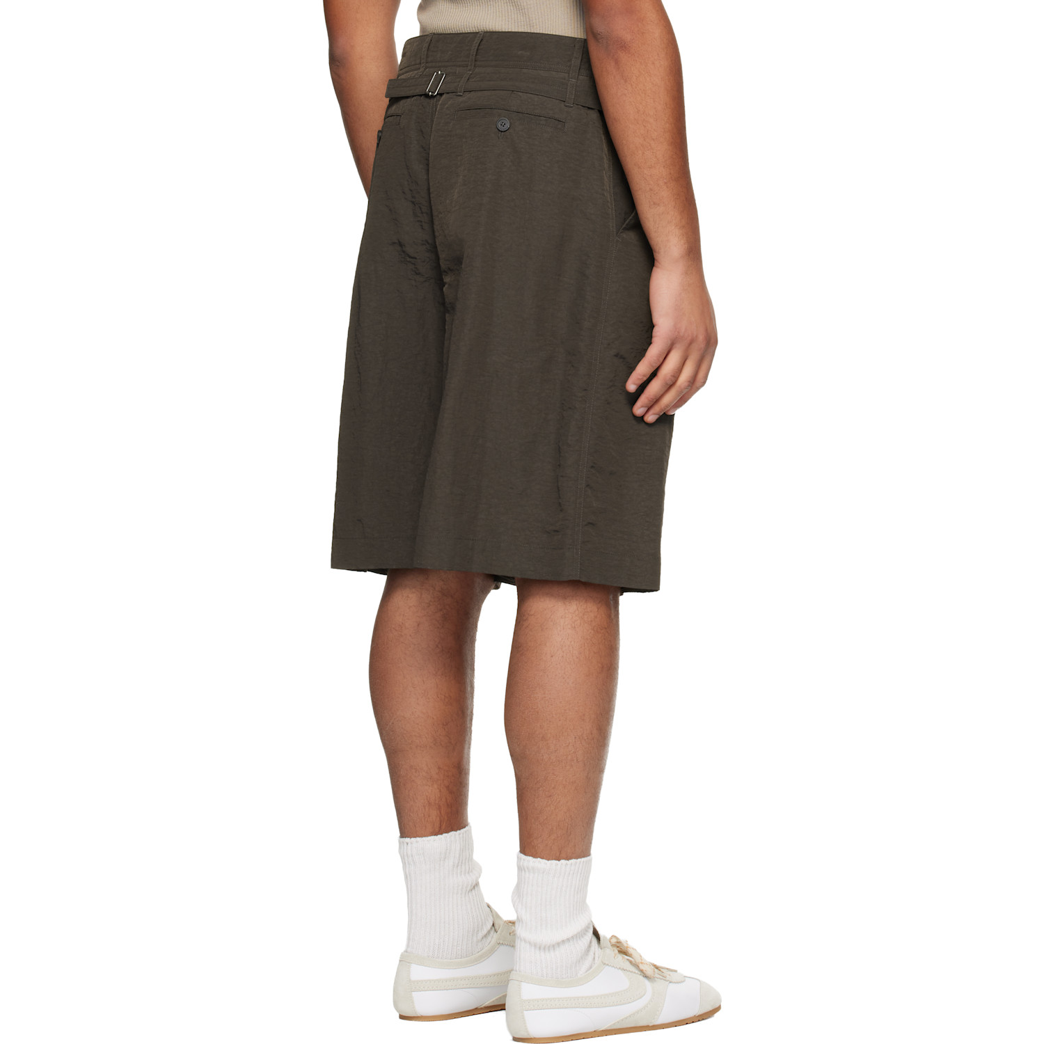  Le17septembre Brown Adjustable Bermuda Shorts 