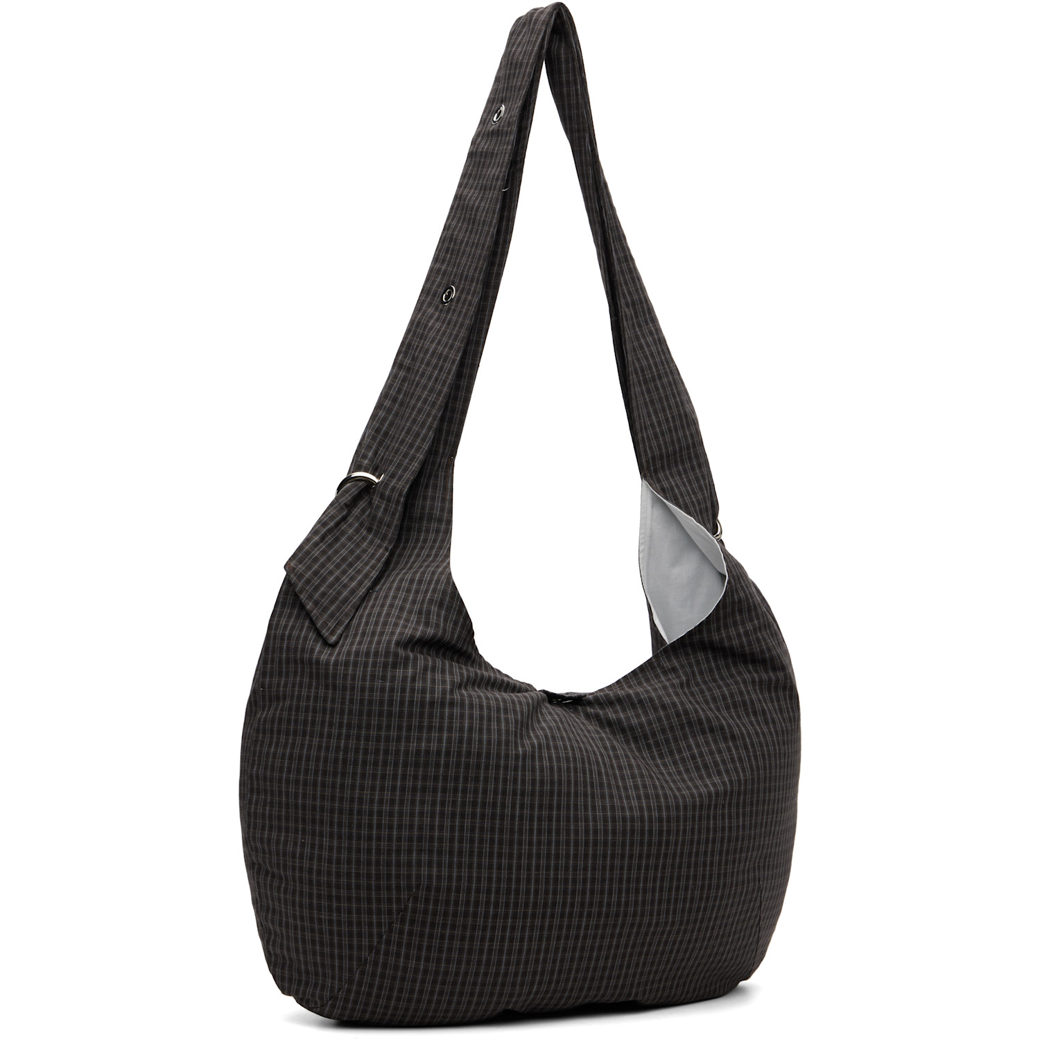  Mfpen Gray Eyelet Shoulder Bag 
