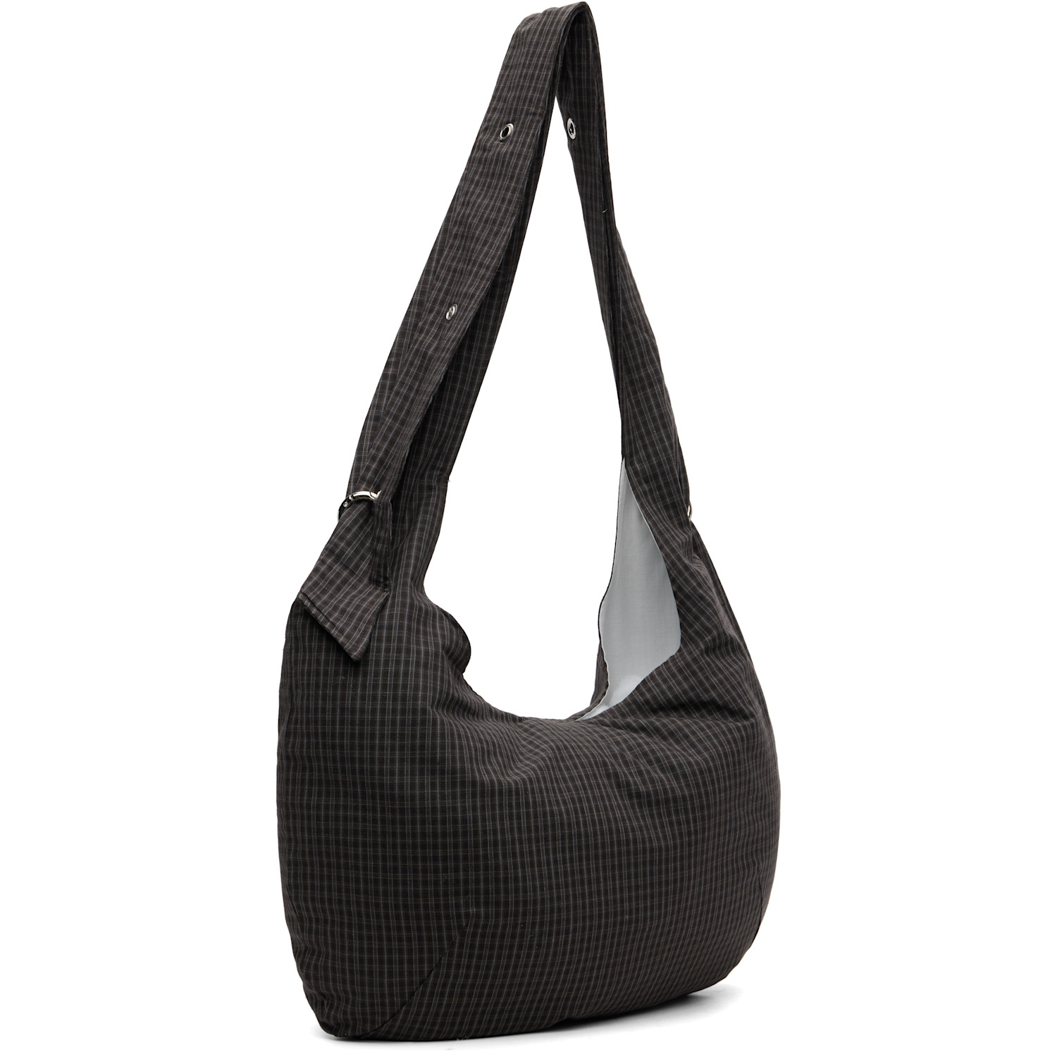  Mfpen Gray Eyelet Shoulder Bag 