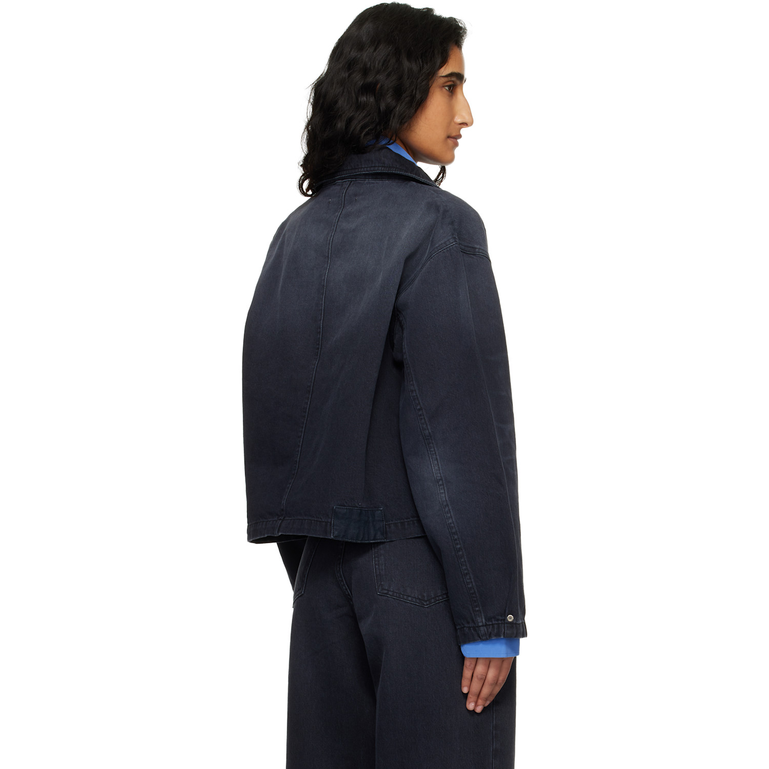  Mfpen Black Decorator Denim Jacket 