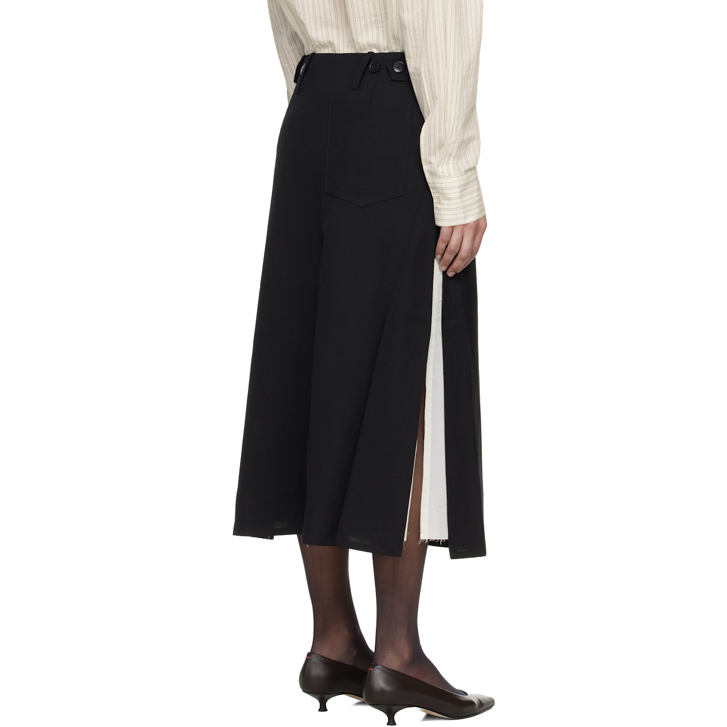  Mfpen Black Tab Midi Skirt 