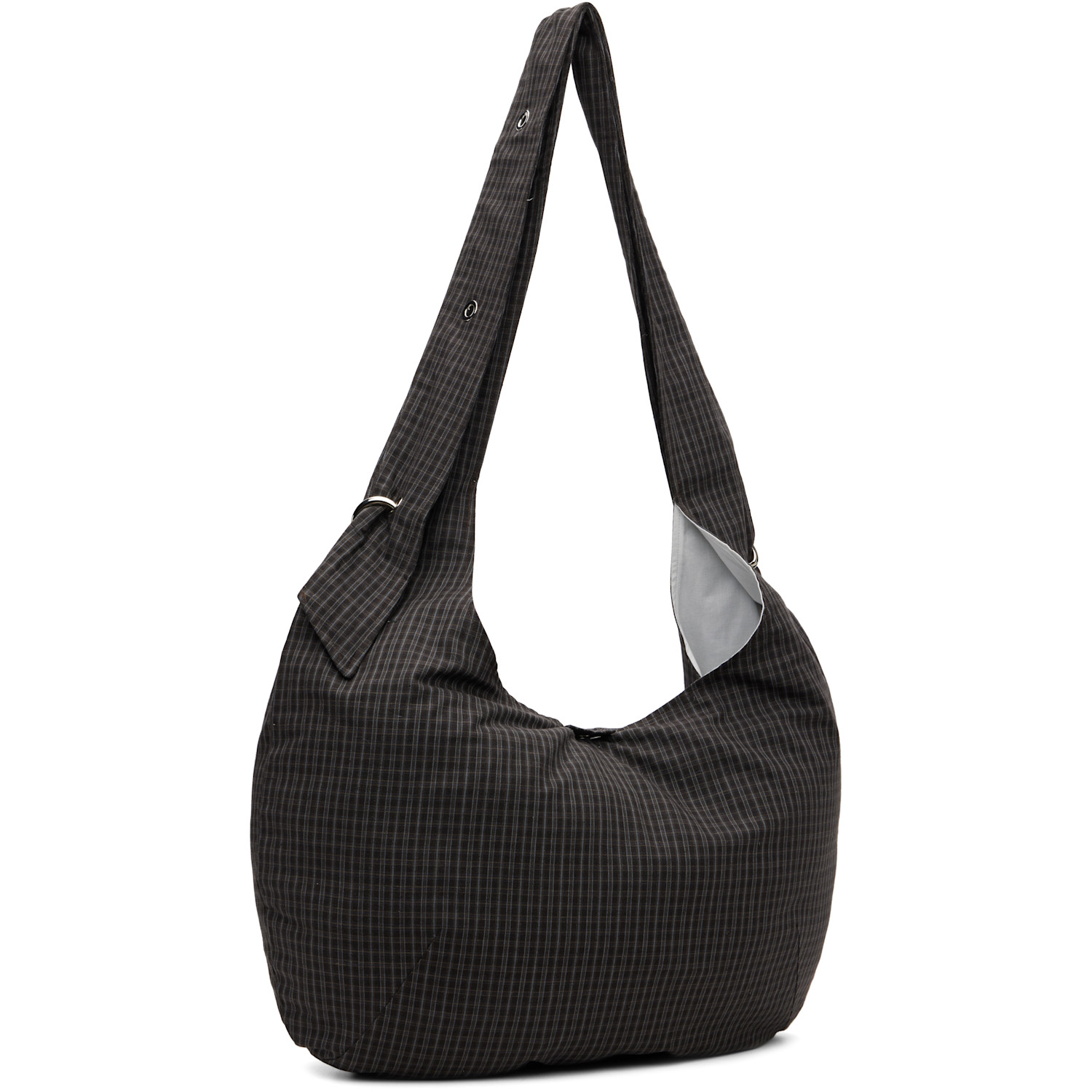  Mfpen Gray Eyelet Messenger Bag 