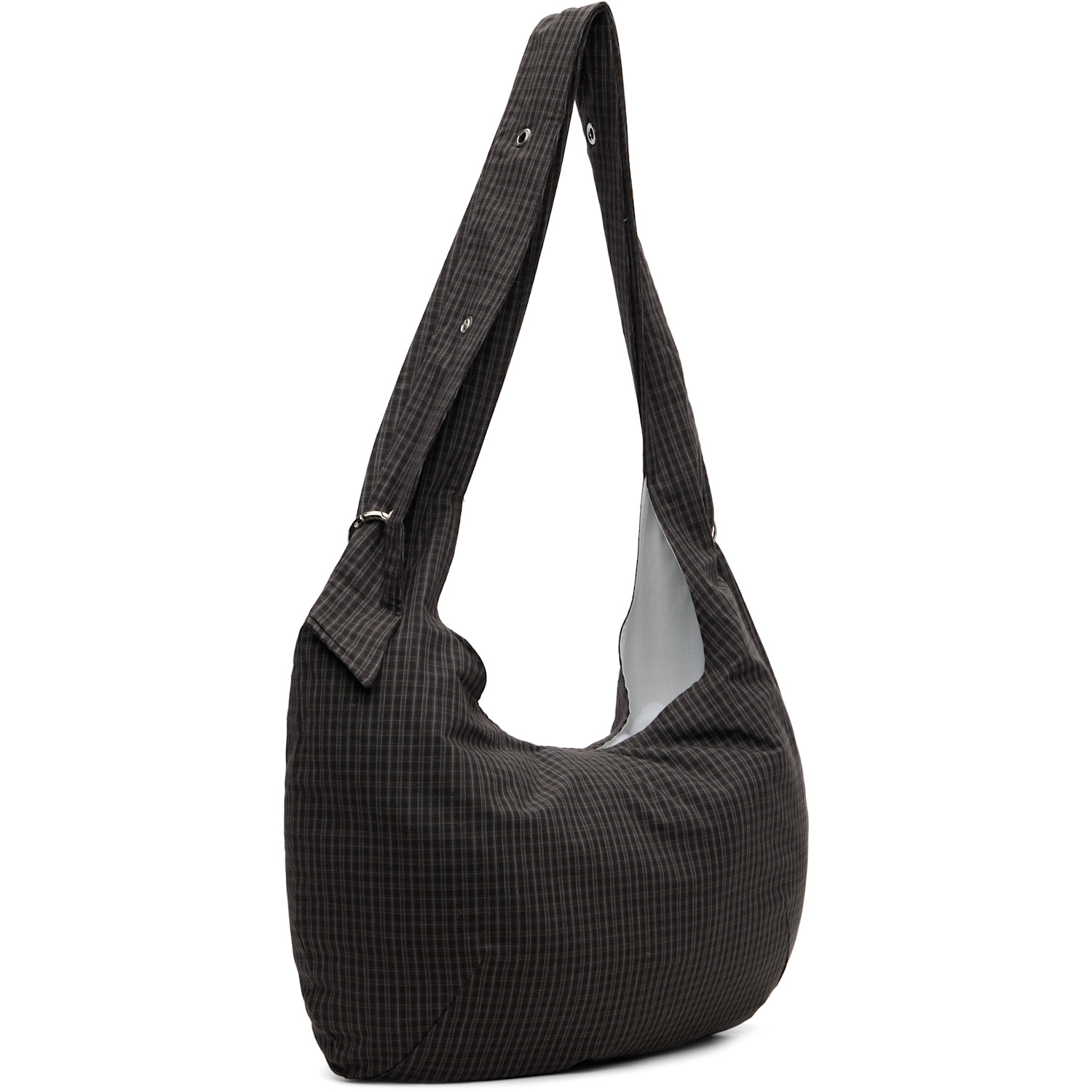  Mfpen Gray Eyelet Messenger Bag 