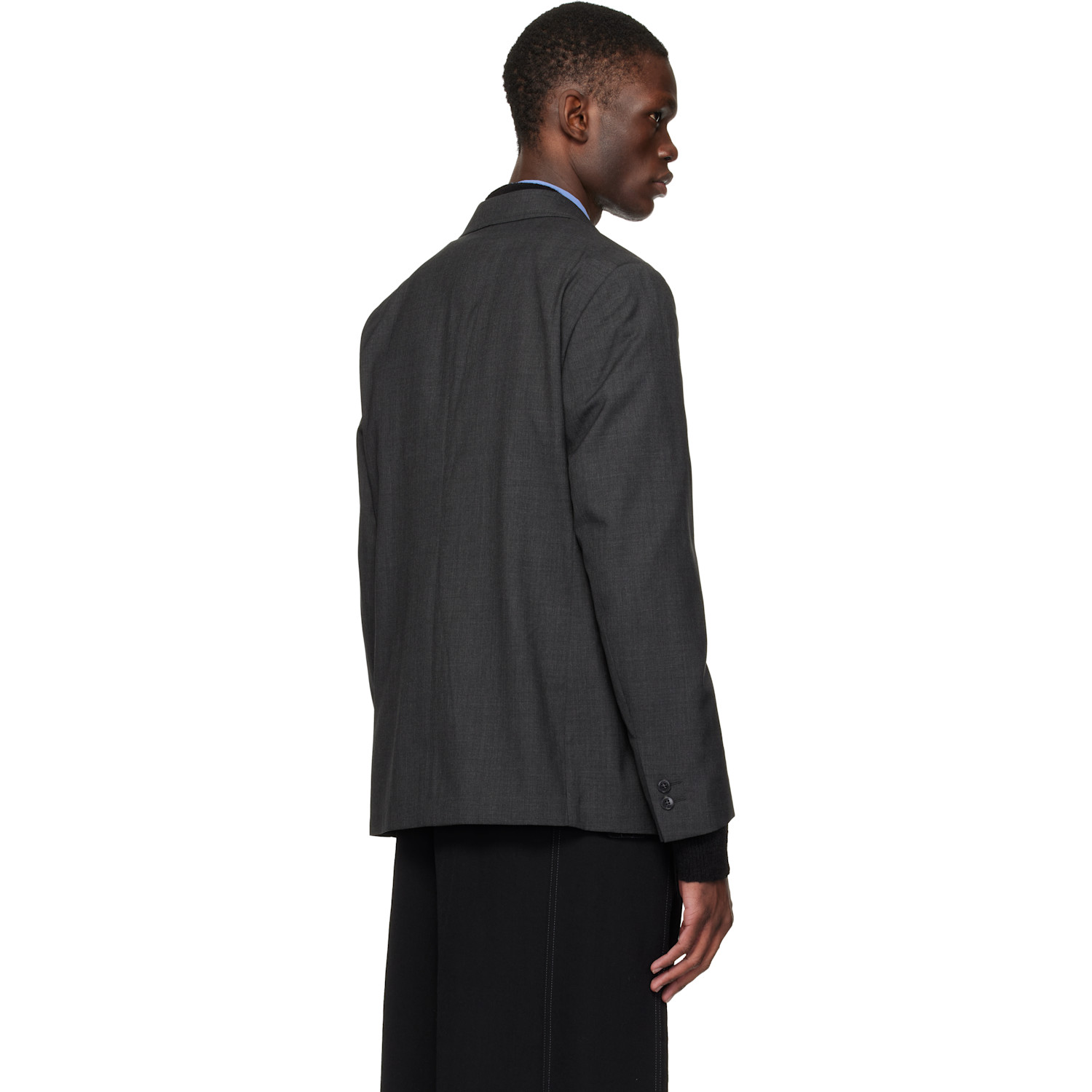  Mfpen Gray Patch Pocket Blazer 