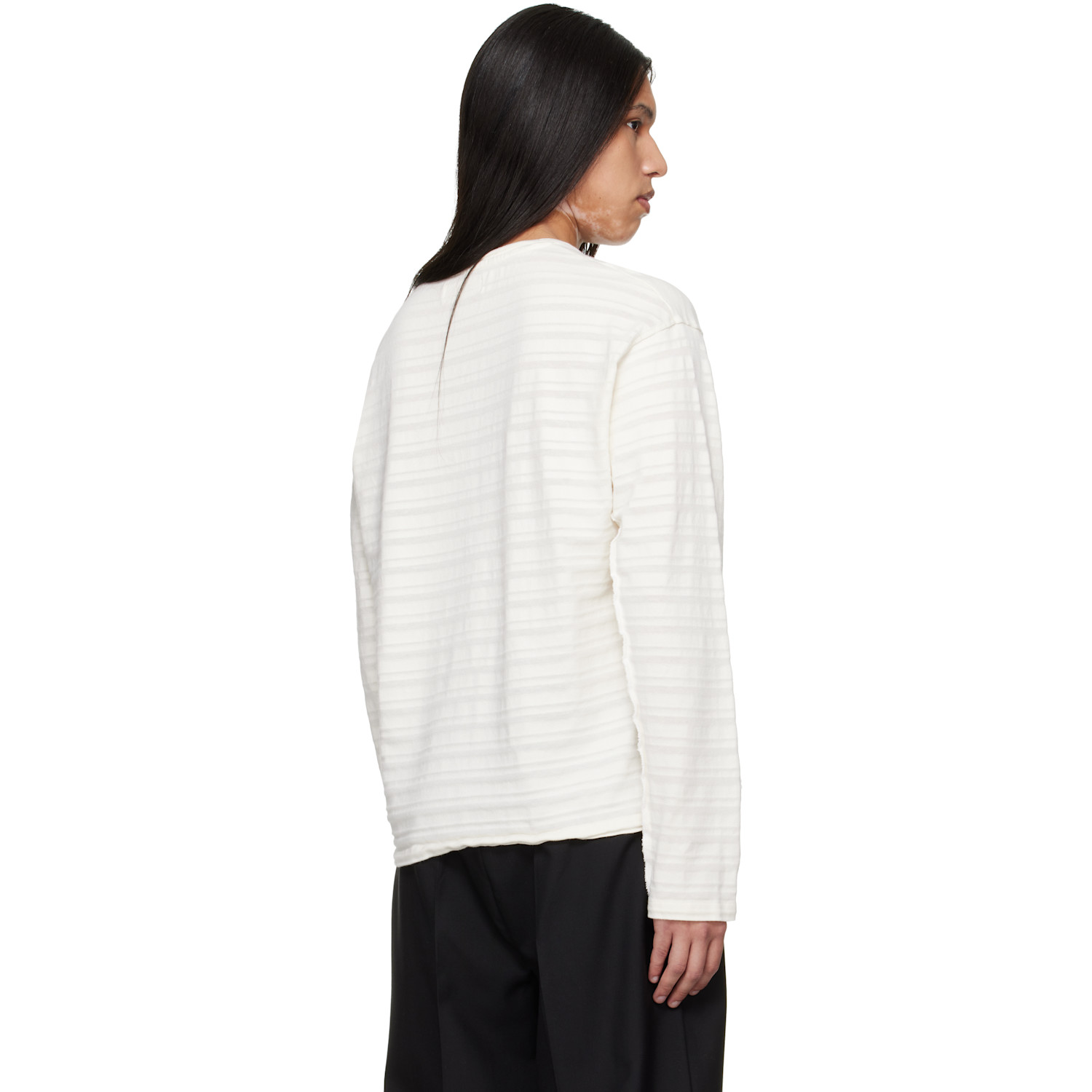  Mfpen Off-white Round Neck Sweater 
