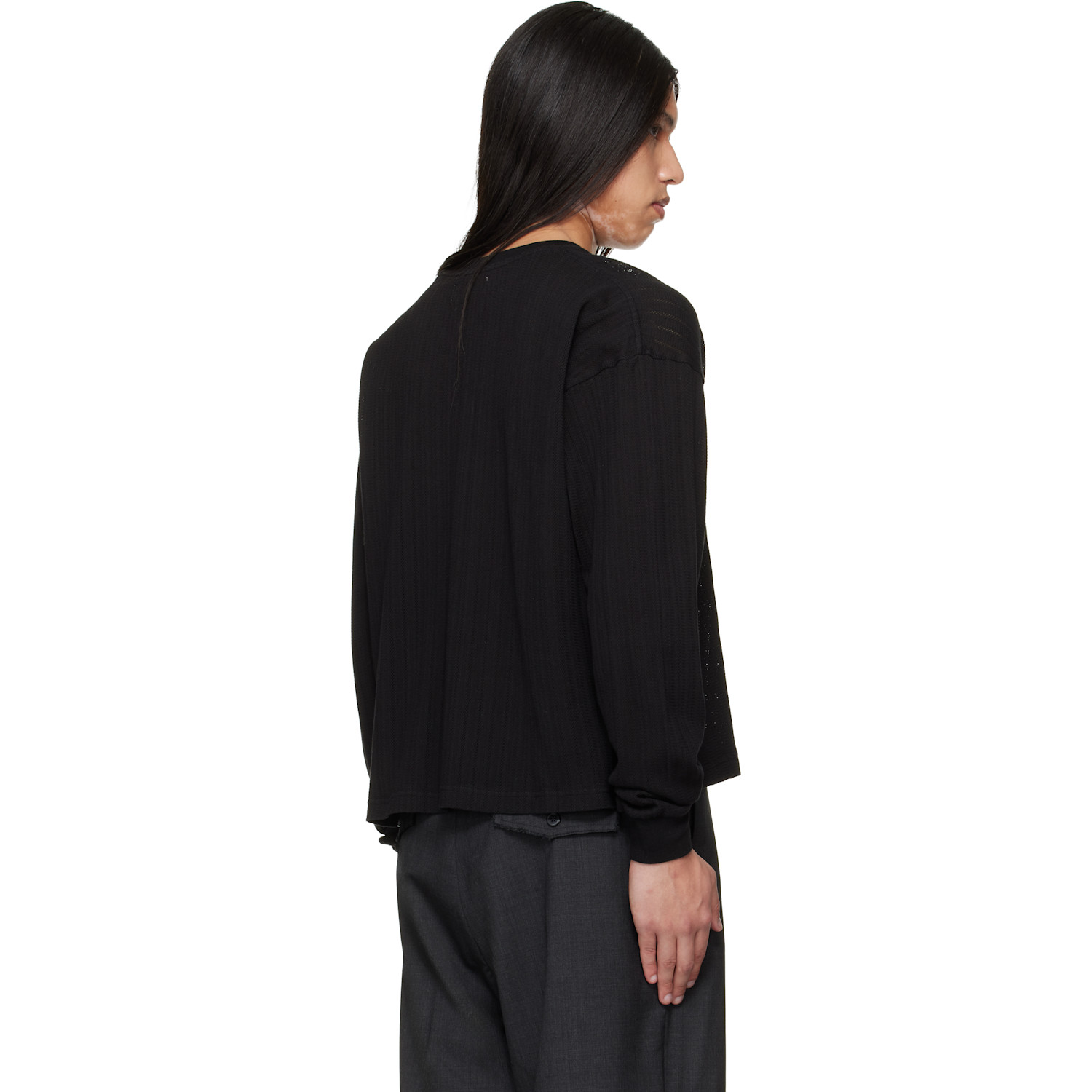  Mfpen Black Relaxed Ls T-shirt 